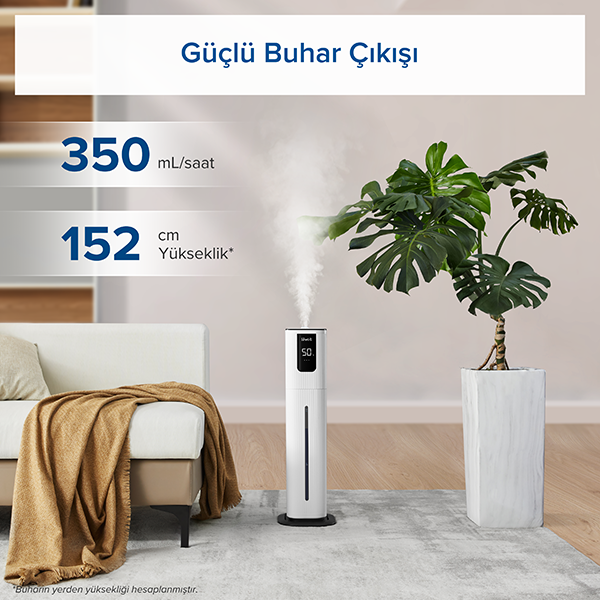 Levoit OasisMist1000S Smart Ultrasonic Cool Mist Tower Hava Nemlendirici