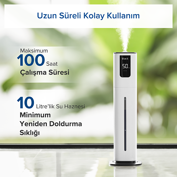 Levoit OasisMist1000S Smart Ultrasonic Cool Mist Tower Hava Nemlendirici