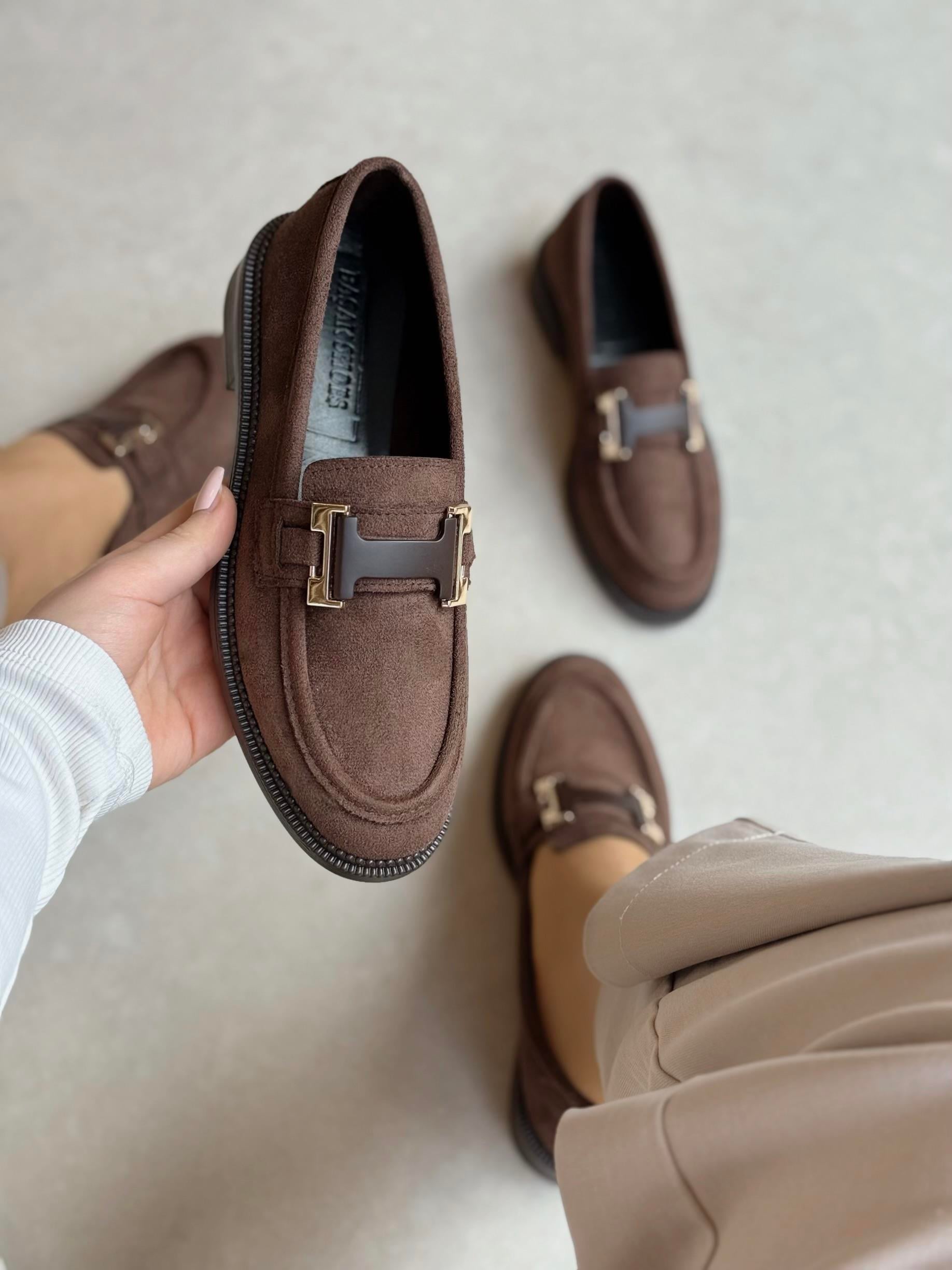 Helena Tokalı Acı Kahve Loafer