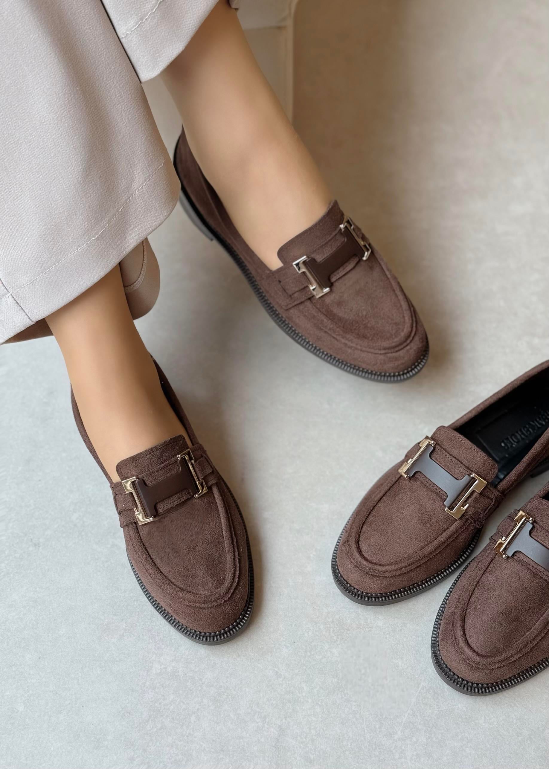 Helena Tokalı Acı Kahve Loafer