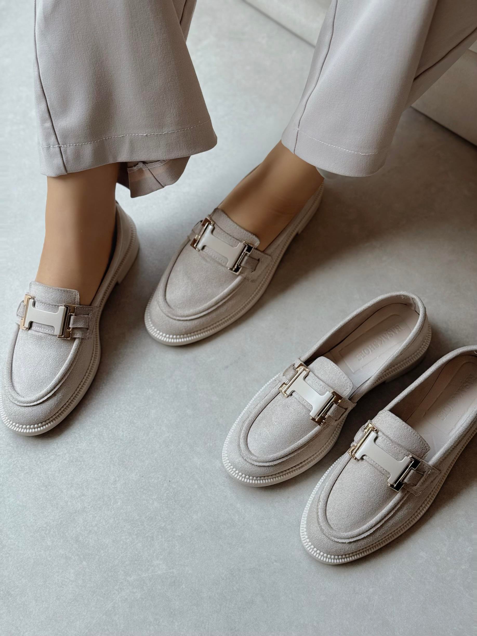 Helena Tokalı Bej Loafer