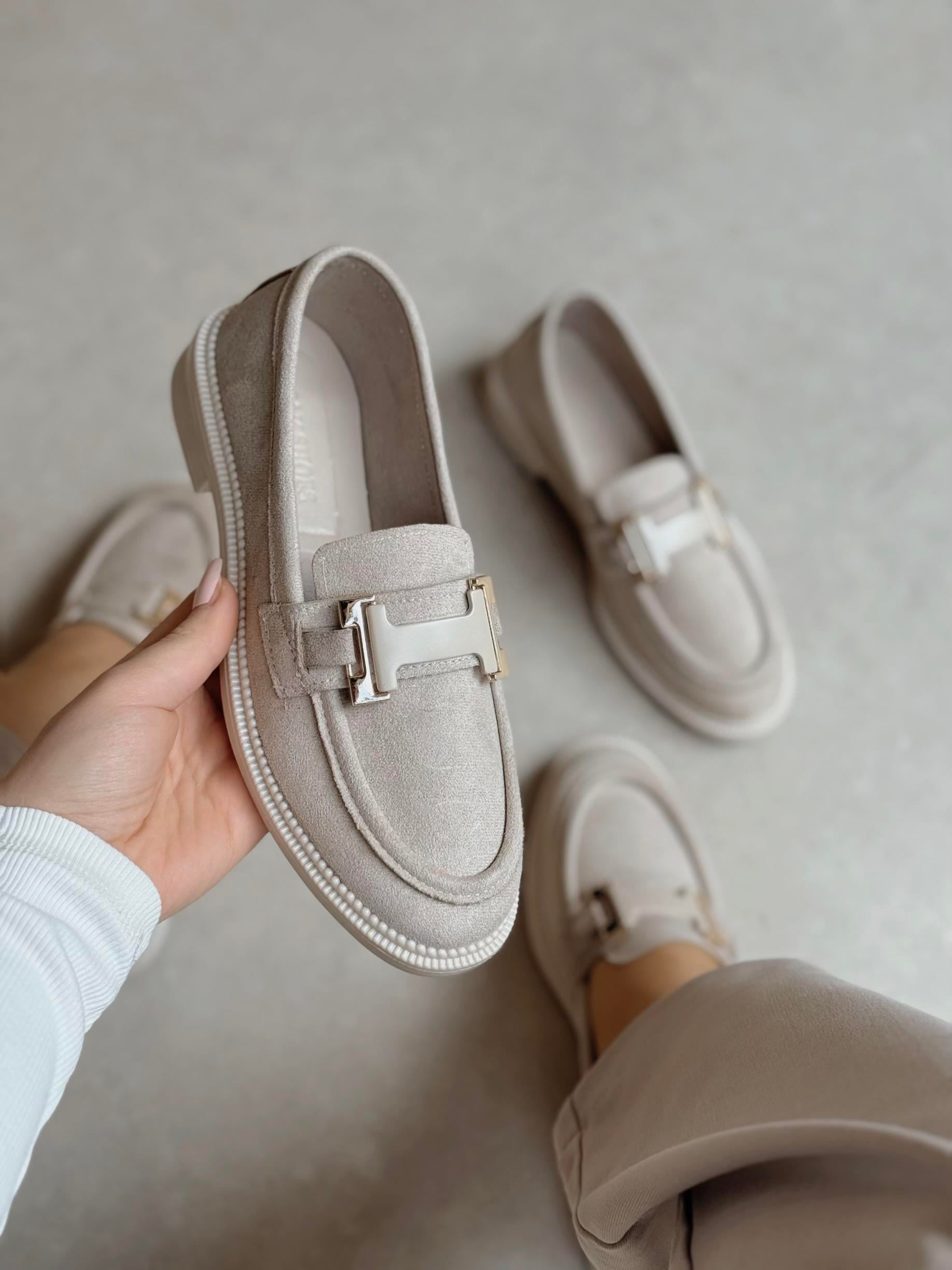 Helena Tokalı Bej Loafer
