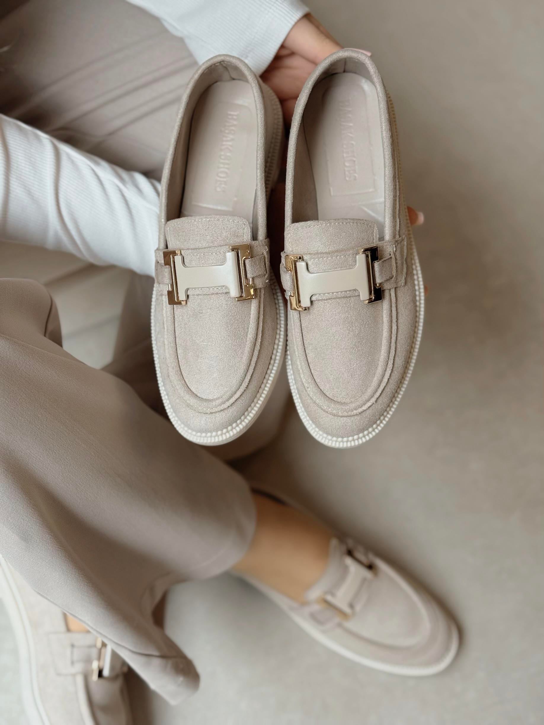 Helena Tokalı Bej Loafer