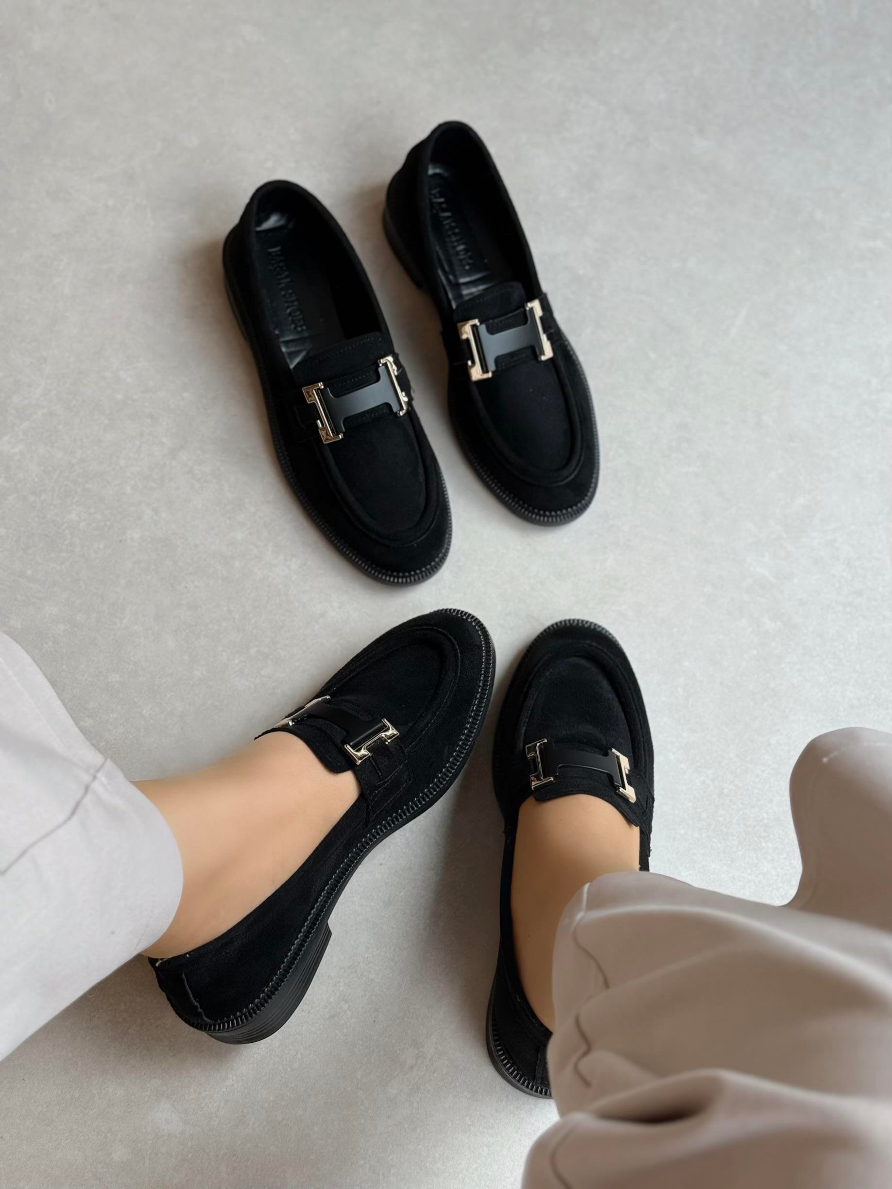 Helena Tokalı Siyah Loafer