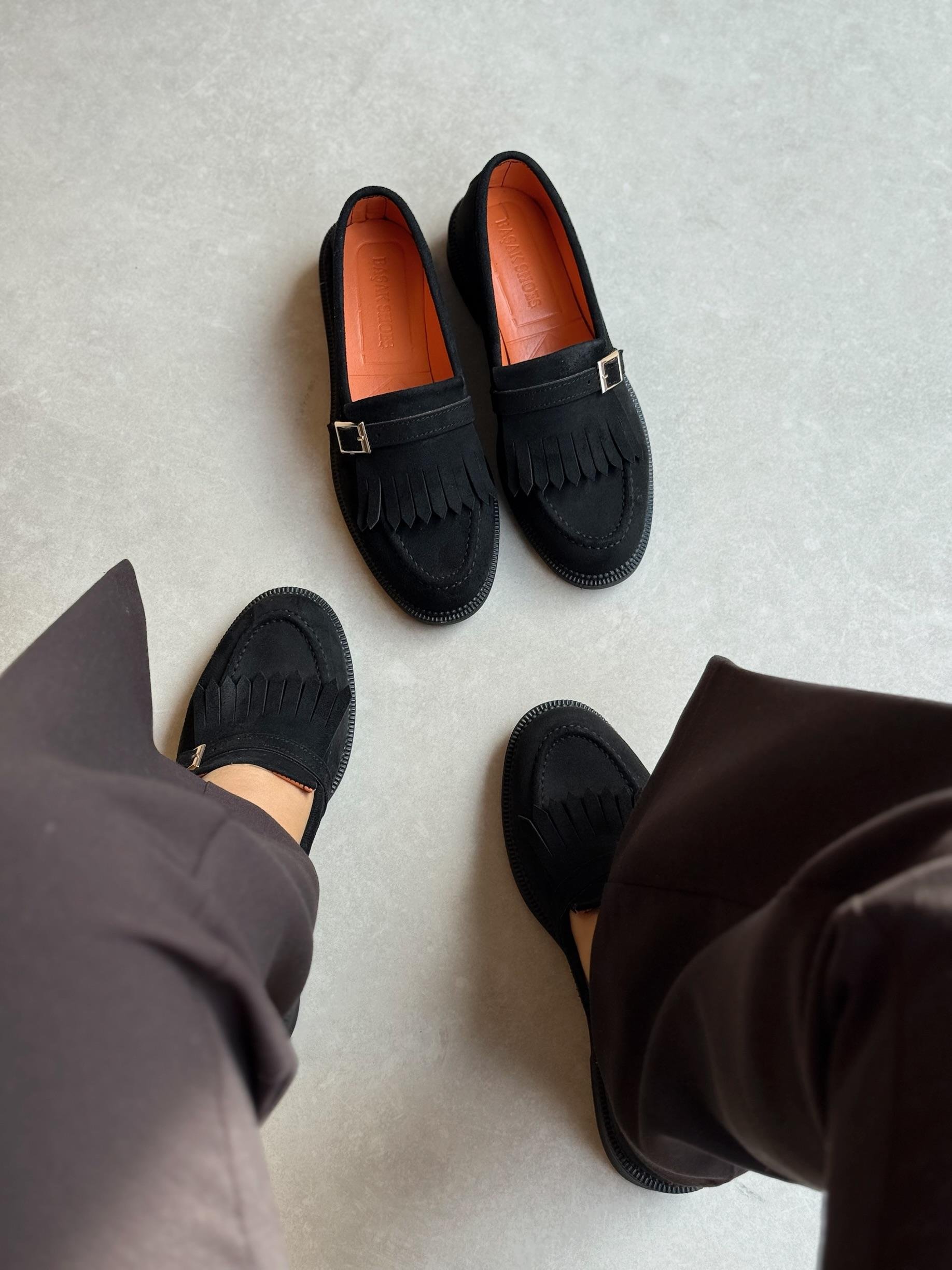 Jesy Püsküllü Toka Detaylı Siyah Loafer