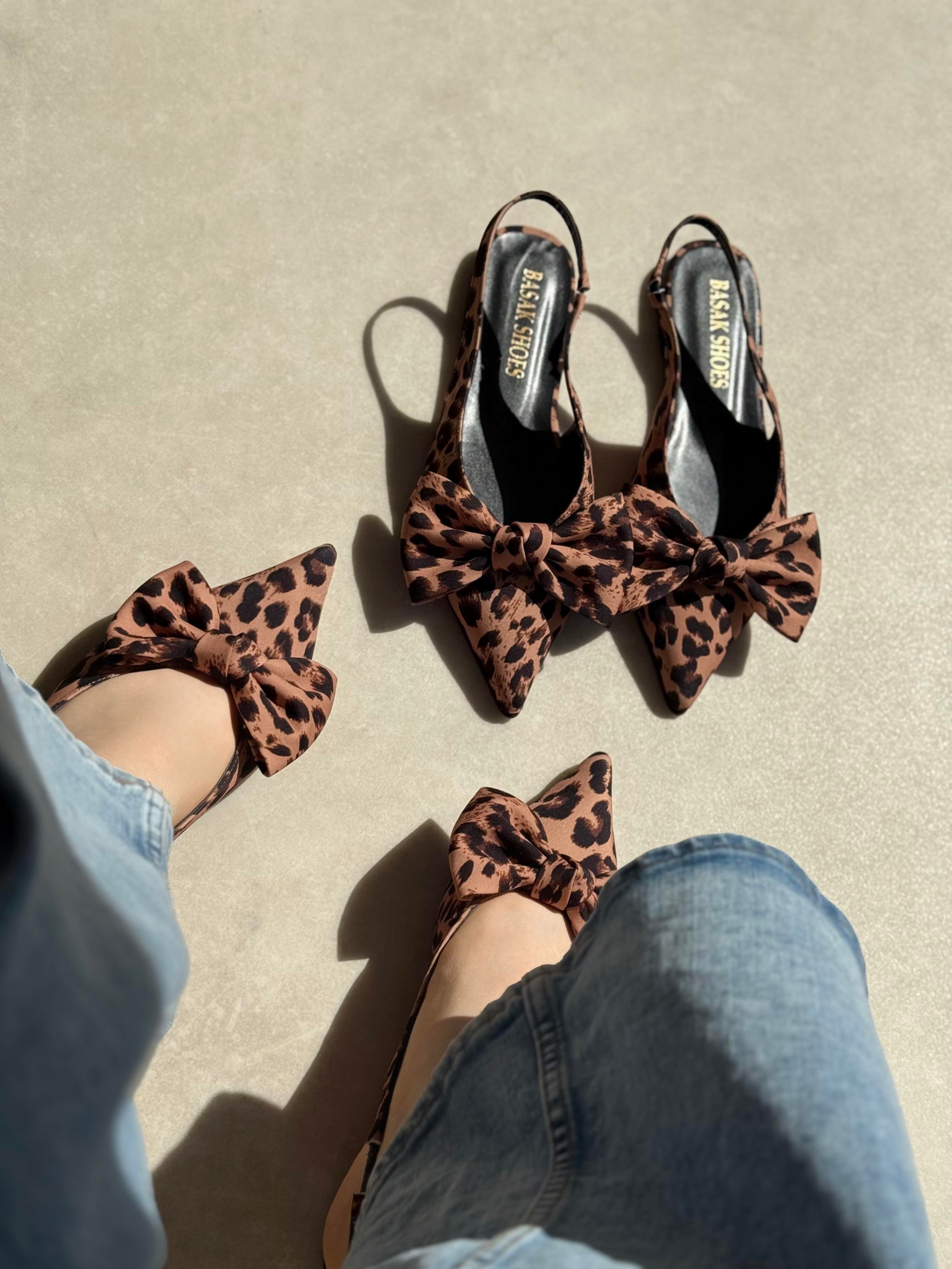 LİLA LEOPAR FİYONKLU BABET