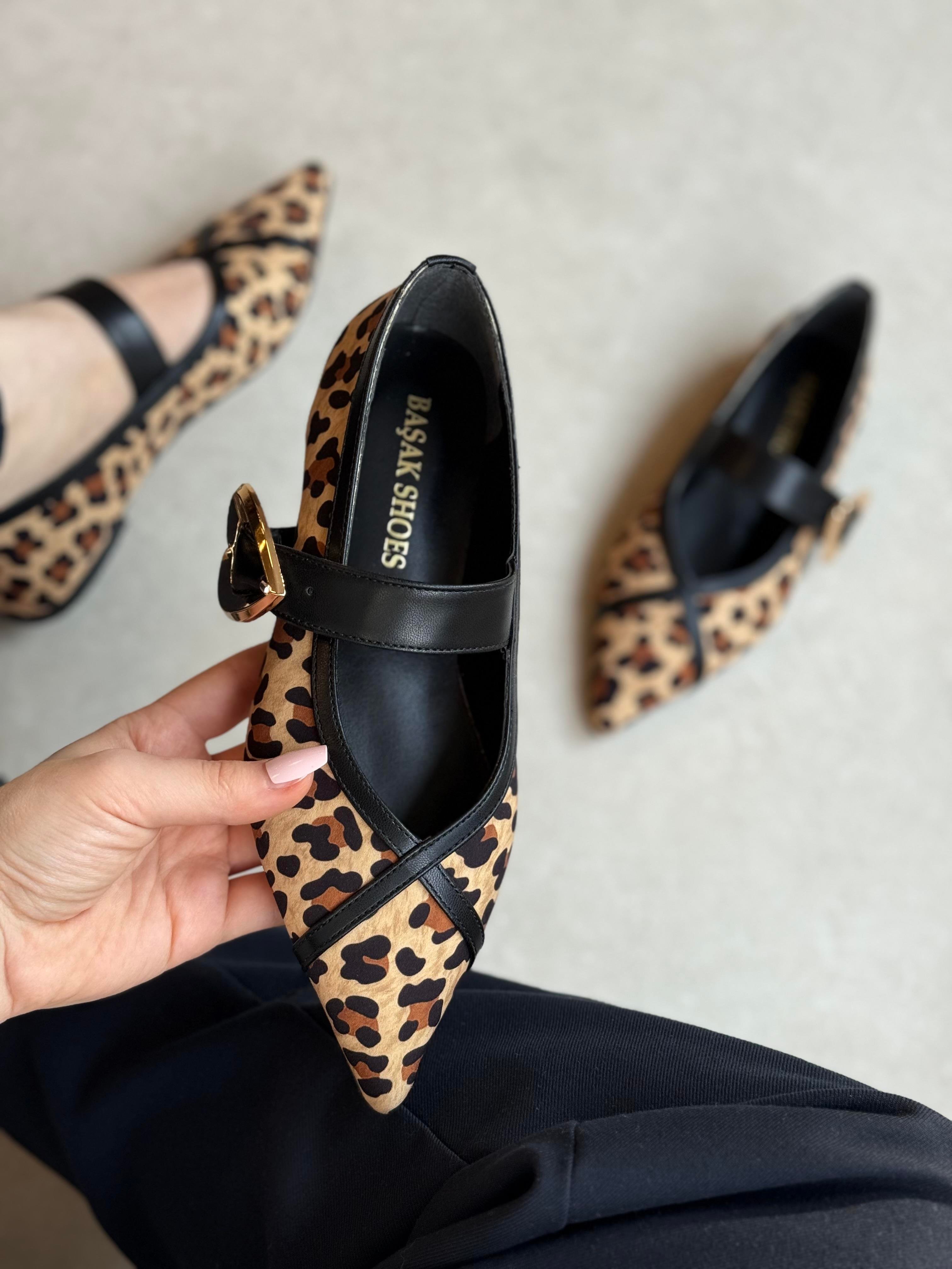 Love Kalp Tokalı Leopar Babet