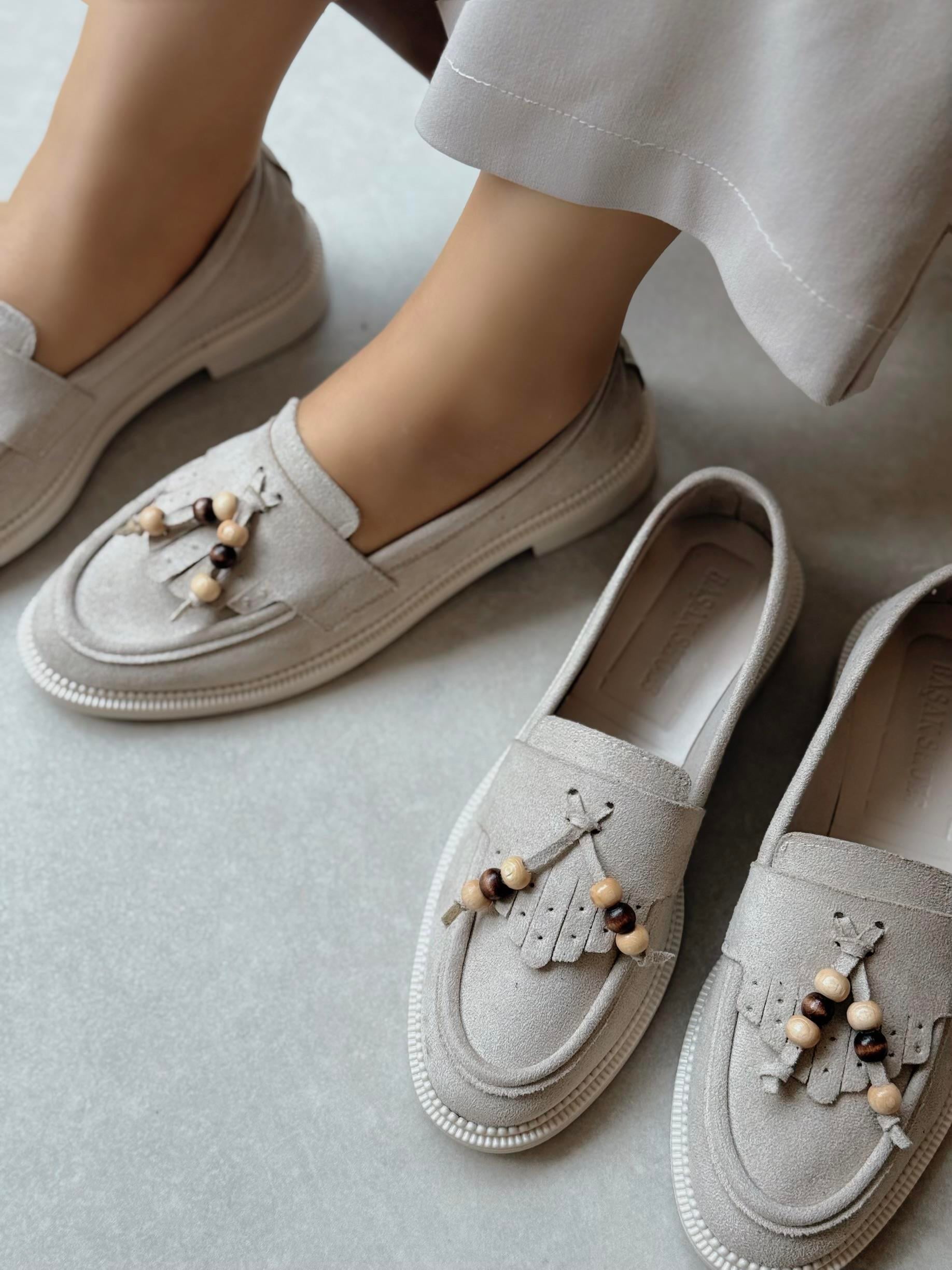 Monarch Püsküllü Bej Loafer