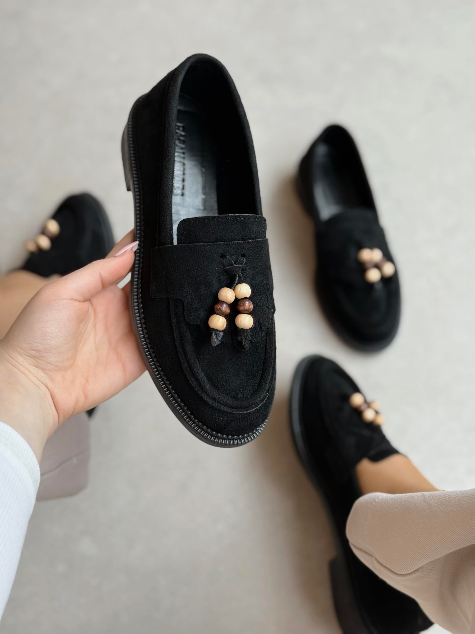 Monarch Püsküllü Siyah Loafer