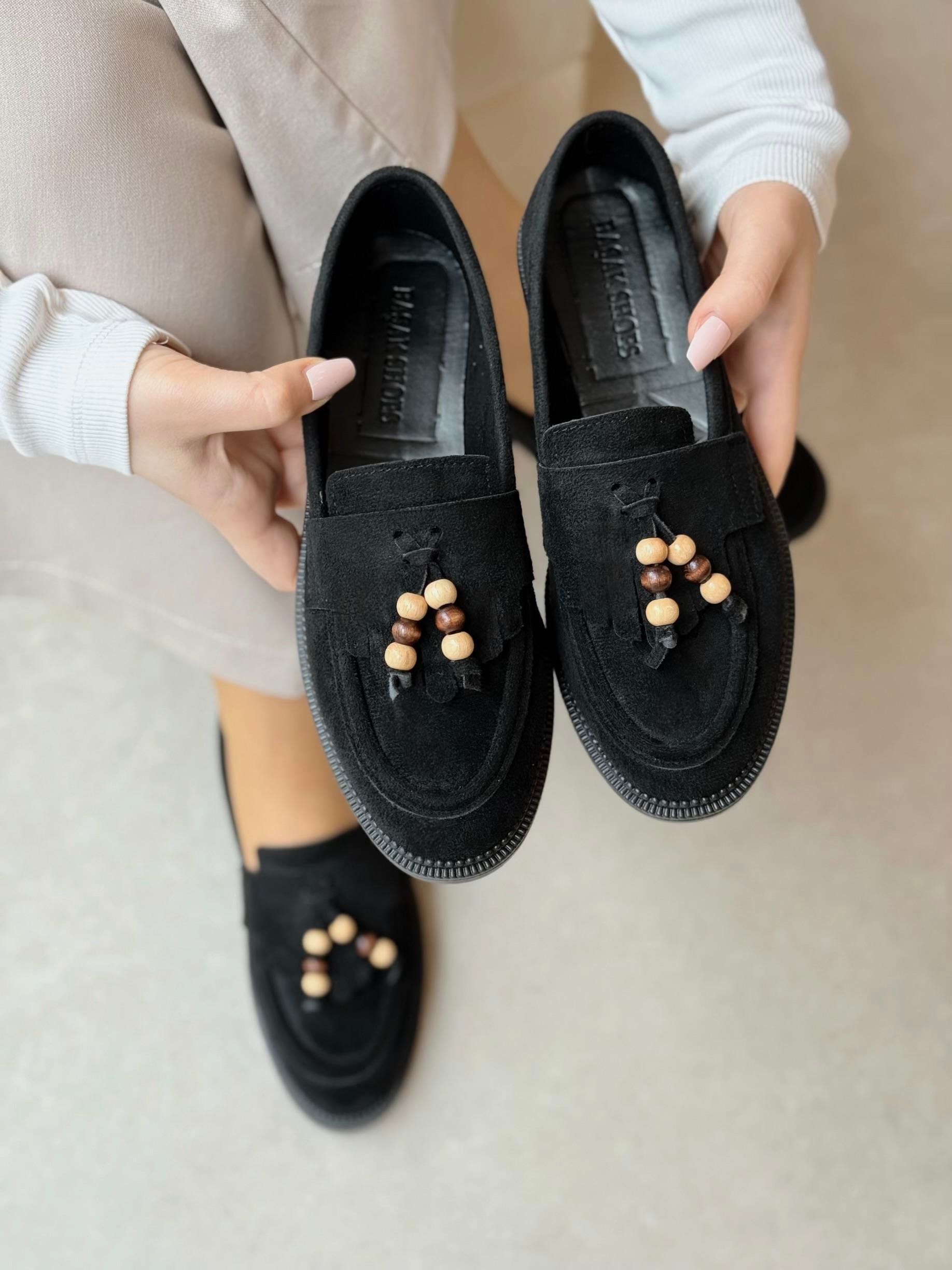 Monarch Püsküllü Siyah Loafer
