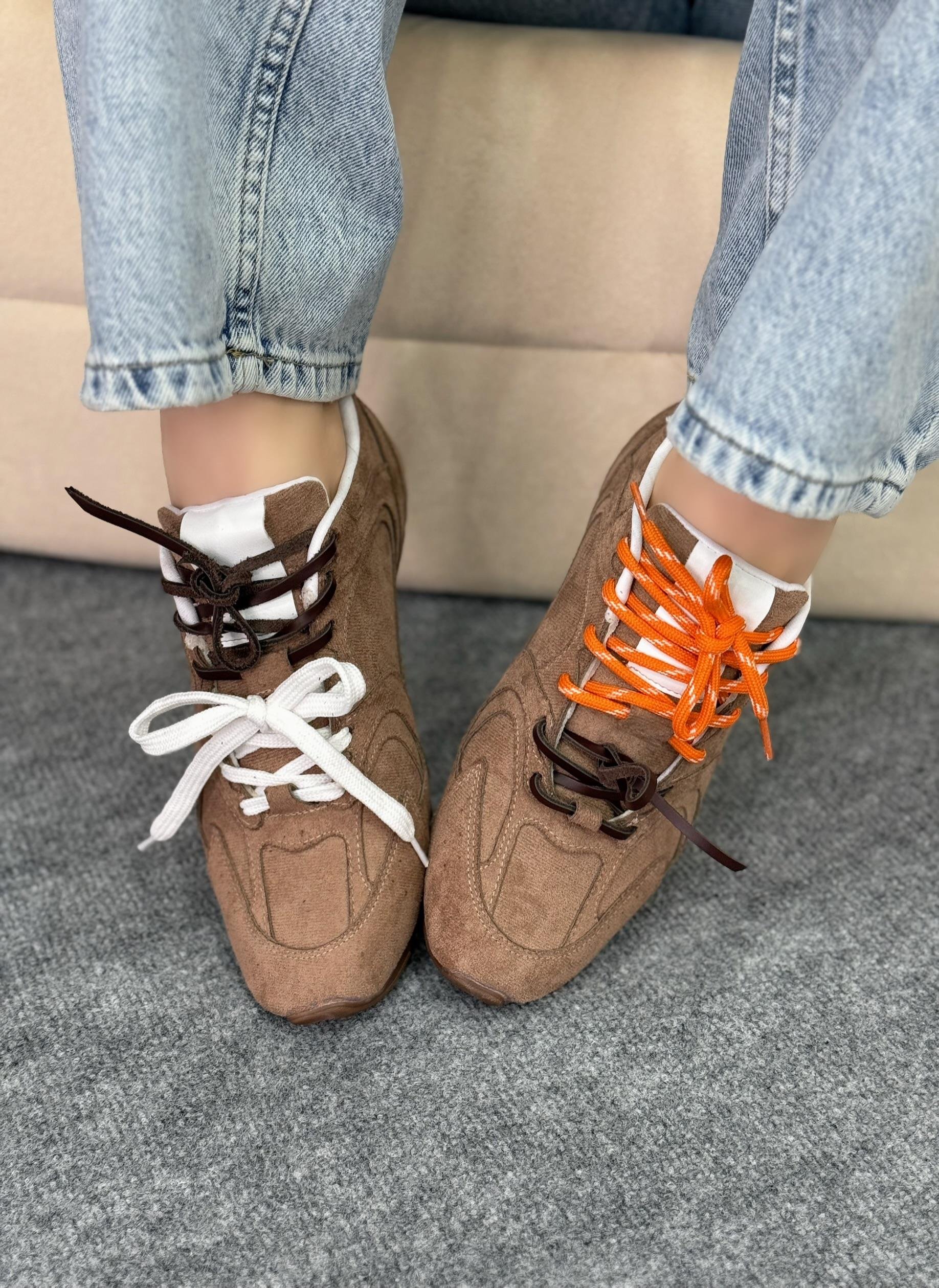NBMM Model Acı Kahve Bağcıklı Spor Ayakkabı