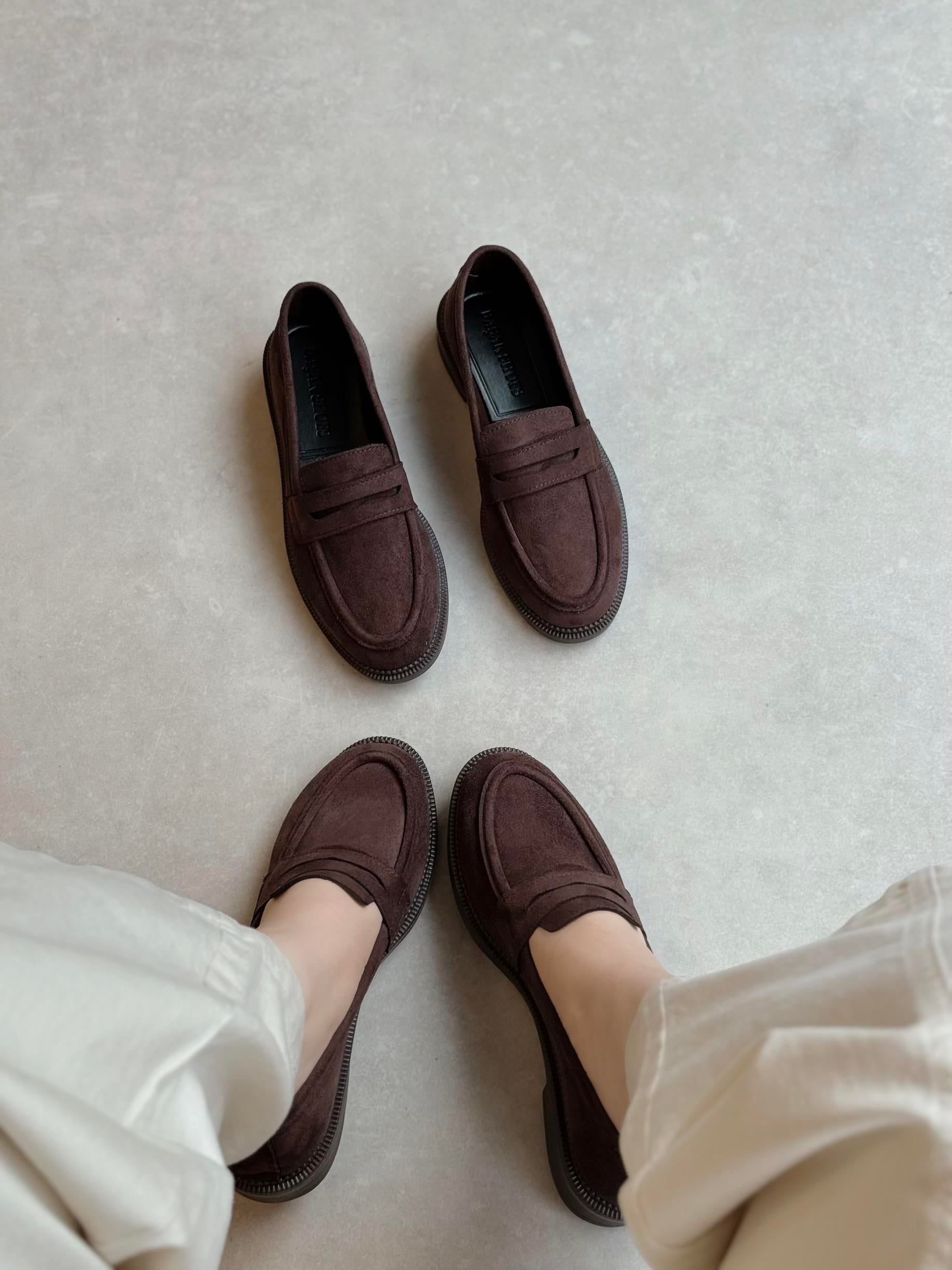 Velora Loafer Kadın Ayakkabı- KAHVE SÜET