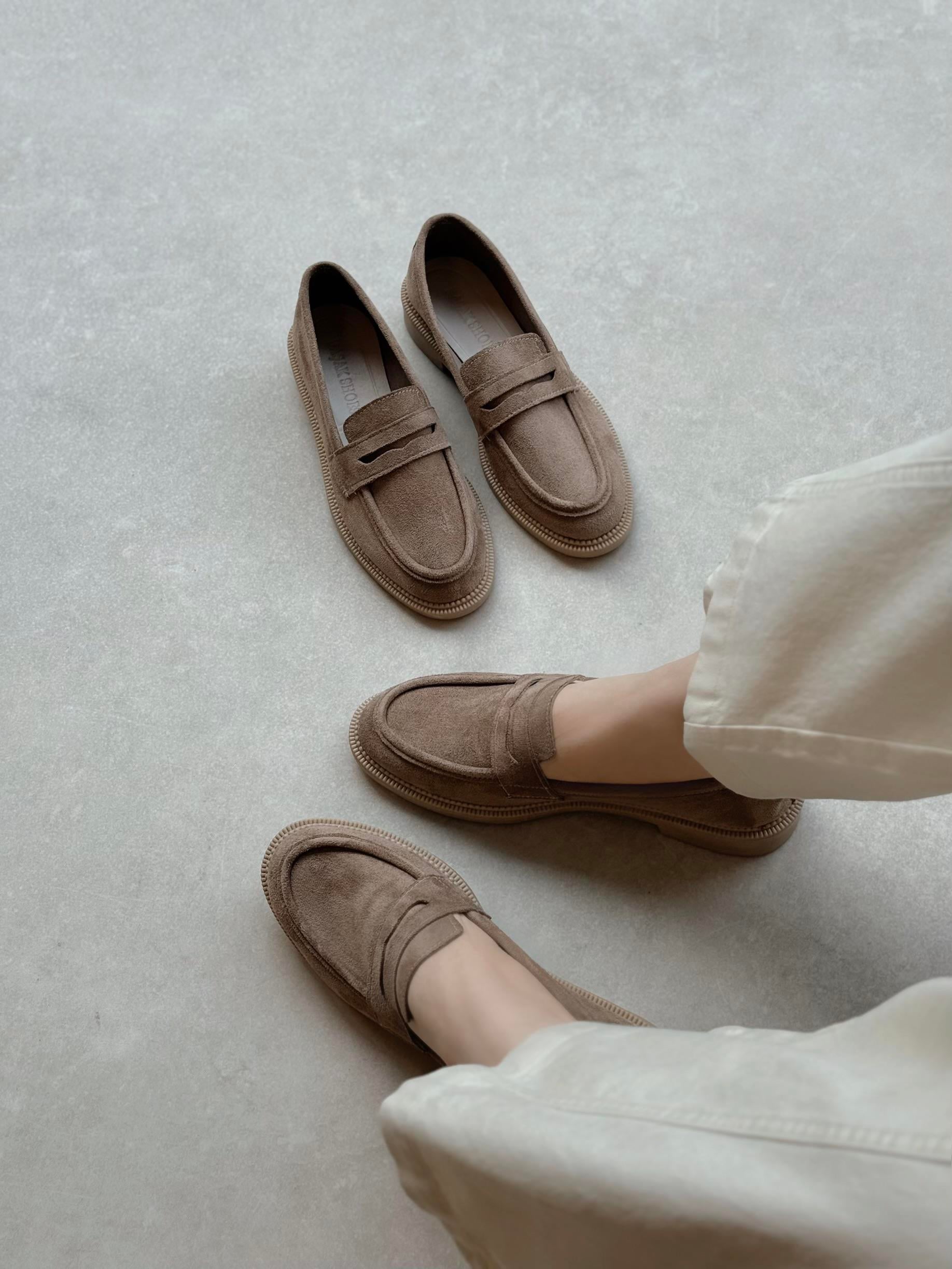 Velora Loafer Kadın Ayakkabı- VİZON SÜET