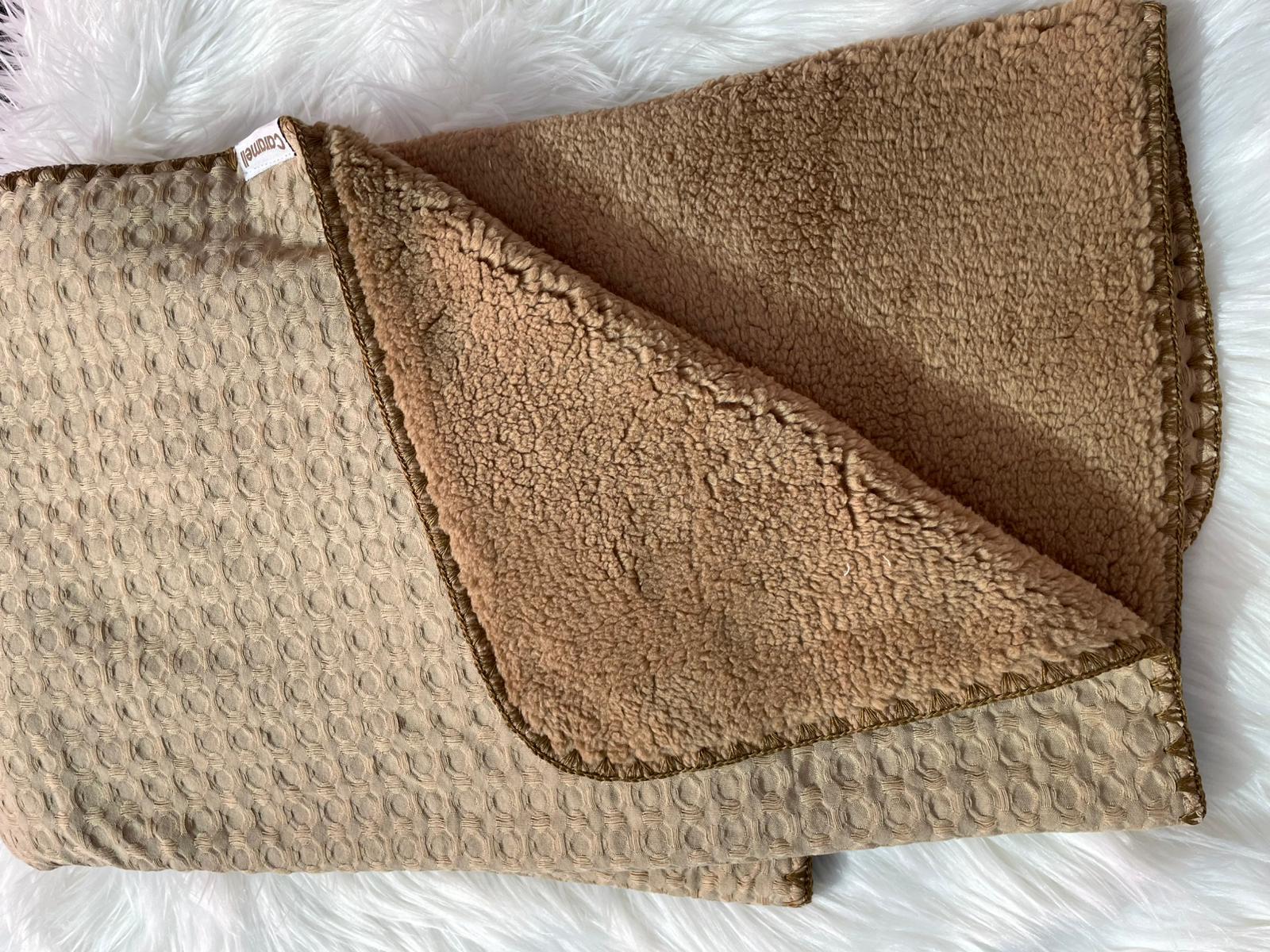  BEBEK CARAMEL BEBE ÇİFT TARAFLI MUSLİN BATTANİYE