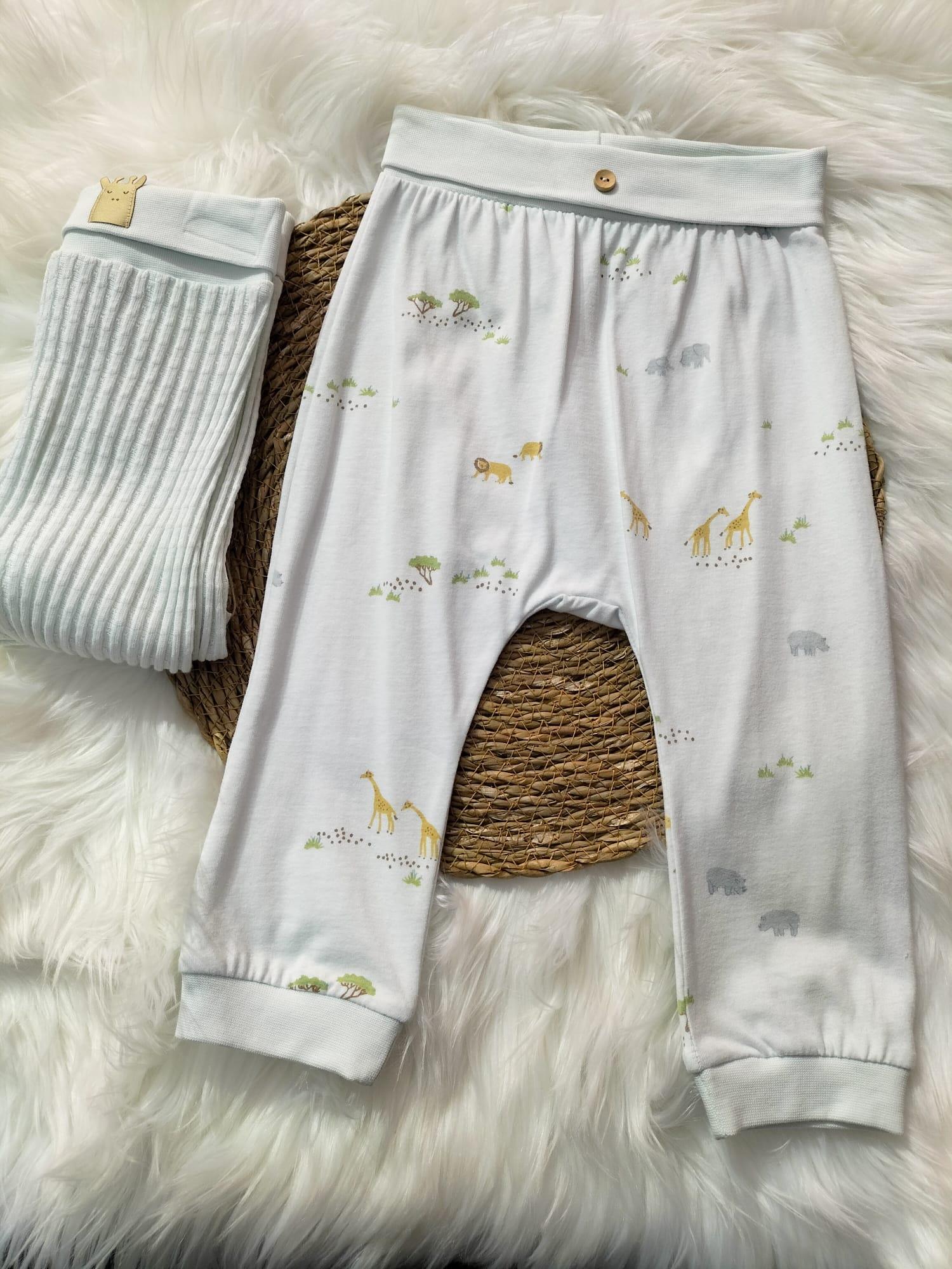  BEBEK CARAMEL BEBE HAYVAN DESENLİ PATİKSİZ PENYE 2'Lİ ALT
