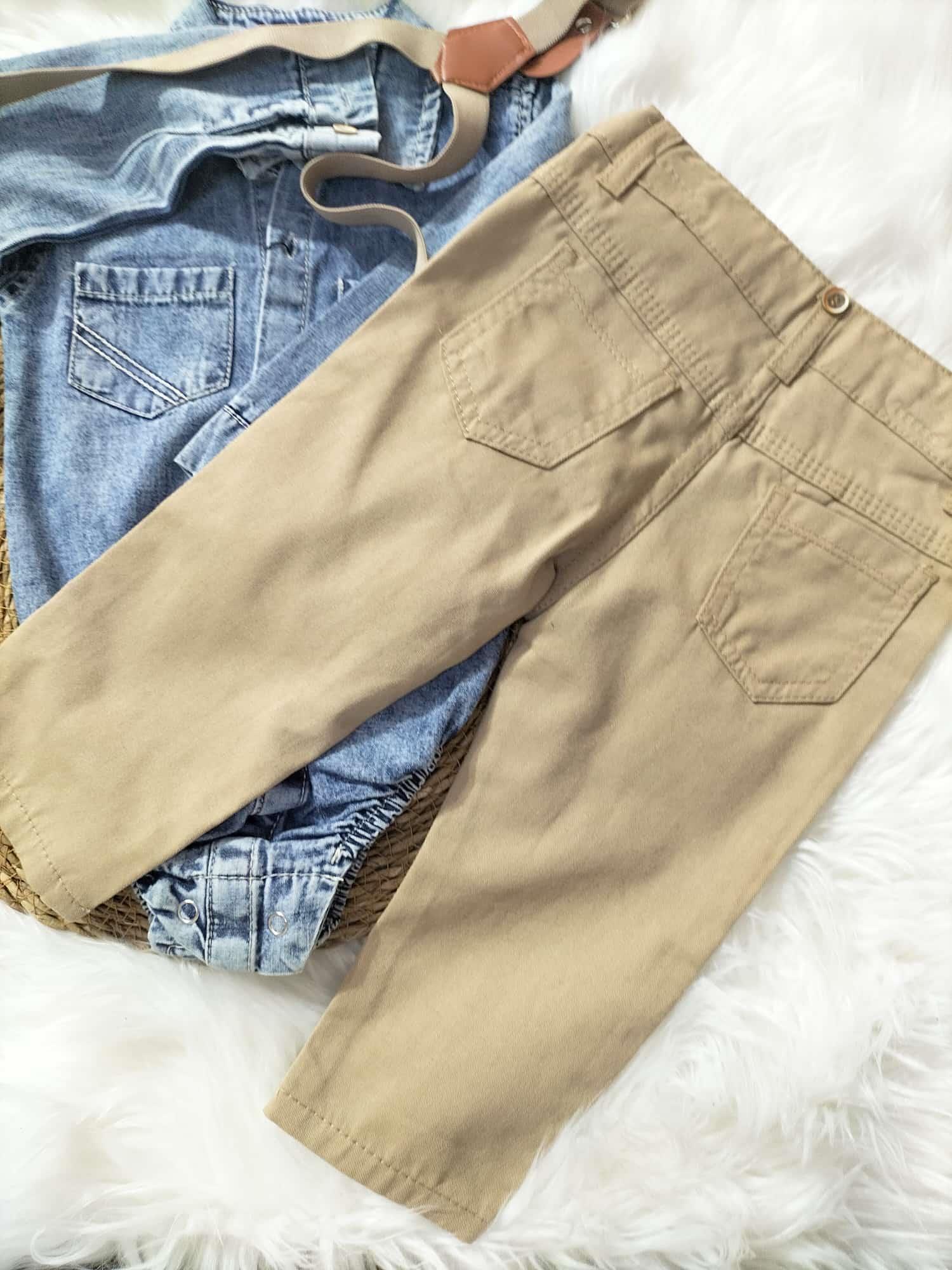  BEBEK KOT GÖMLEK ZINBINLI PANTALON ASKILI PANTOLUNLU