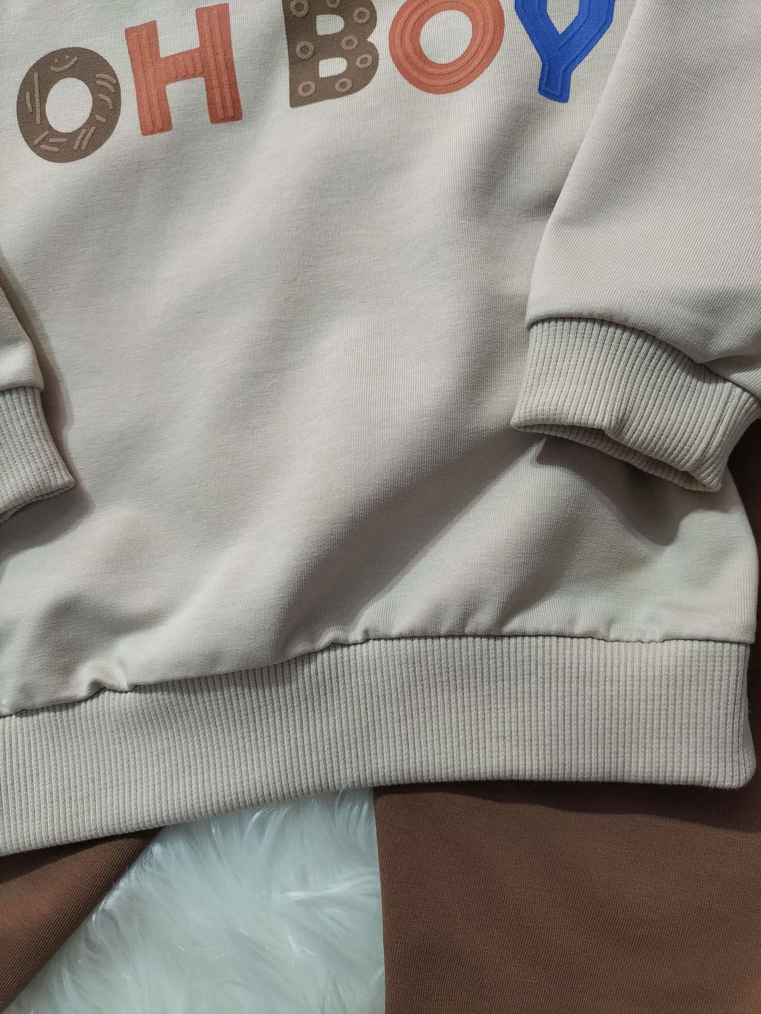  ÇOCUK OH BOY KREM KİREMİT 2'Lİ BEBEK TAKIM