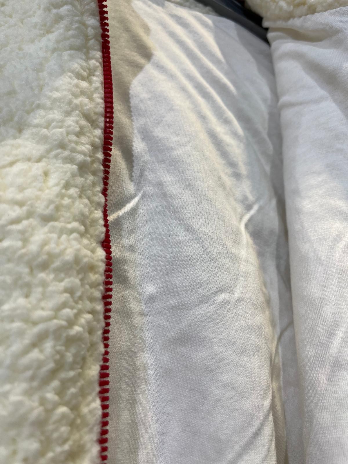 KIZ ÇOCUK KREM PELUŞ FERMUARLI CEKET