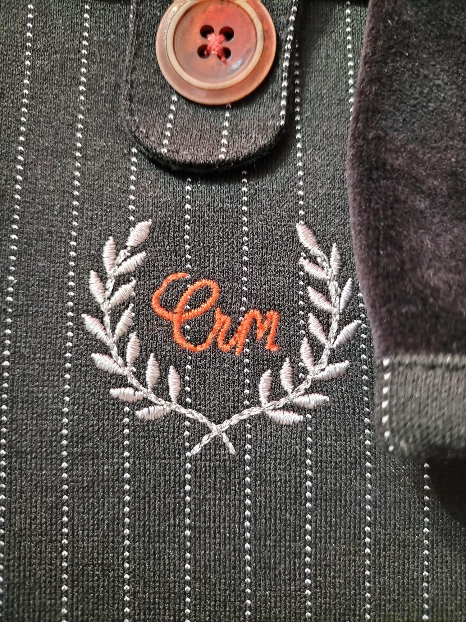 BEBEK CARAMEL CRM BEBE TURUNCU SİYAH CİZGİLİ ÜSTÜ KADİFE PATİKLİ SALOPET TULUM