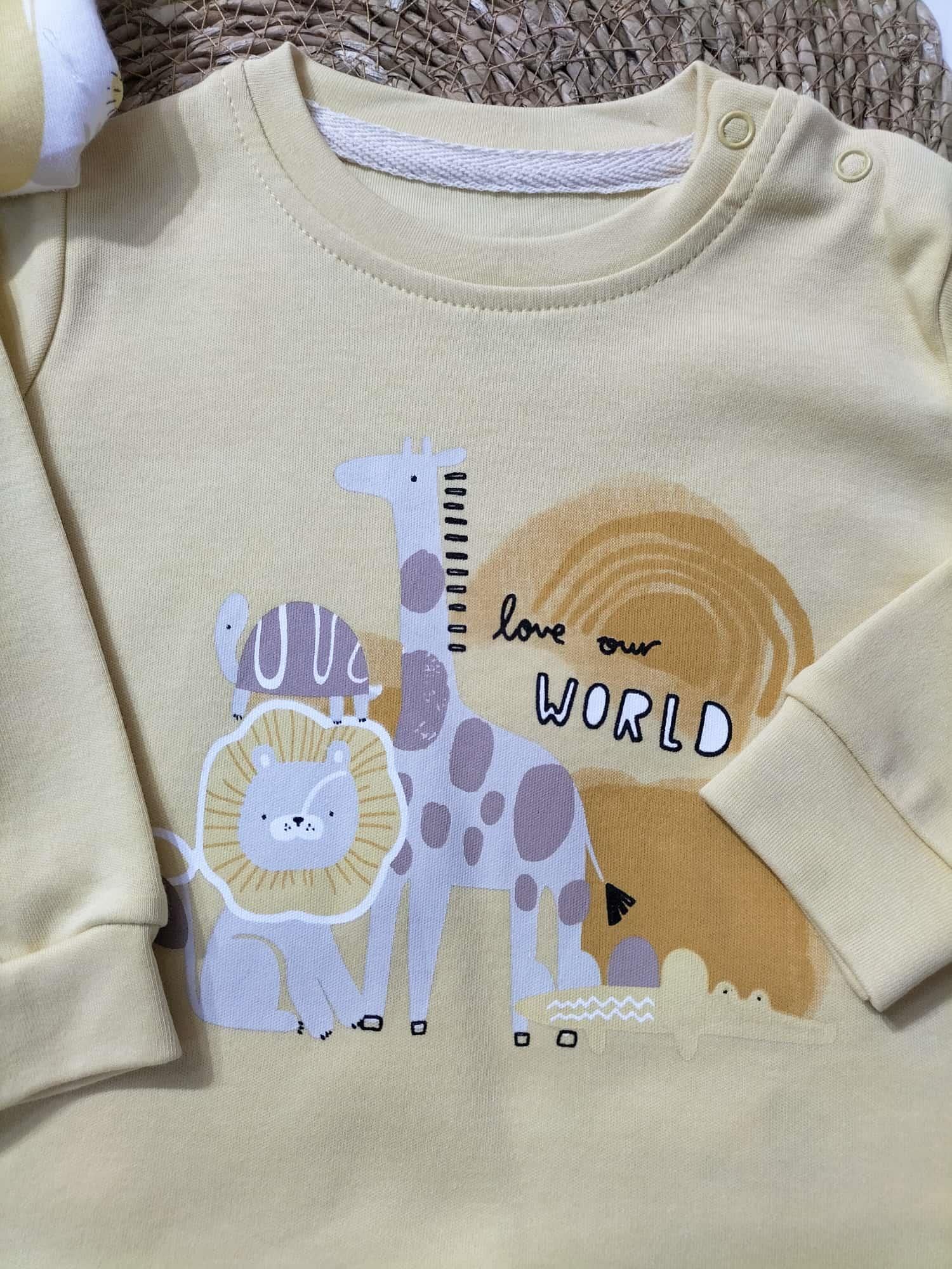 BEBEK HAYVAN FİGÜRLÜ PENYE 2'Lİ TİŞÖRT