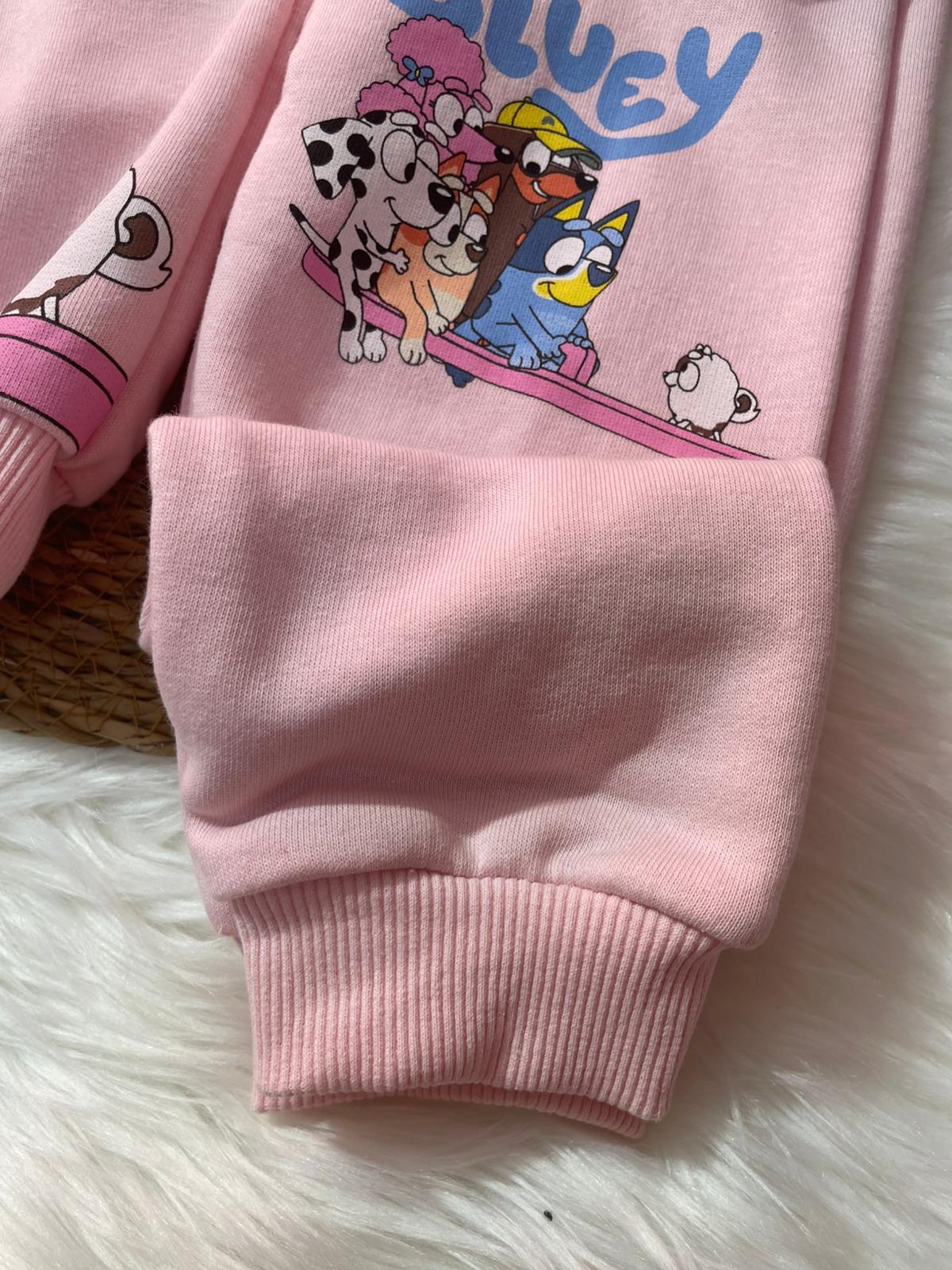 ÇOCUK PEMBE BASKILI TAKIM
