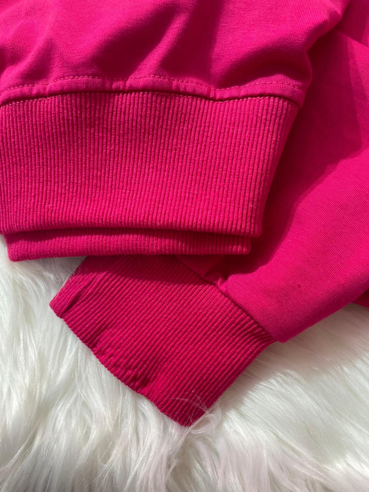ÇOCUK PEMBE BASKILI ÜST ALT TAKIM