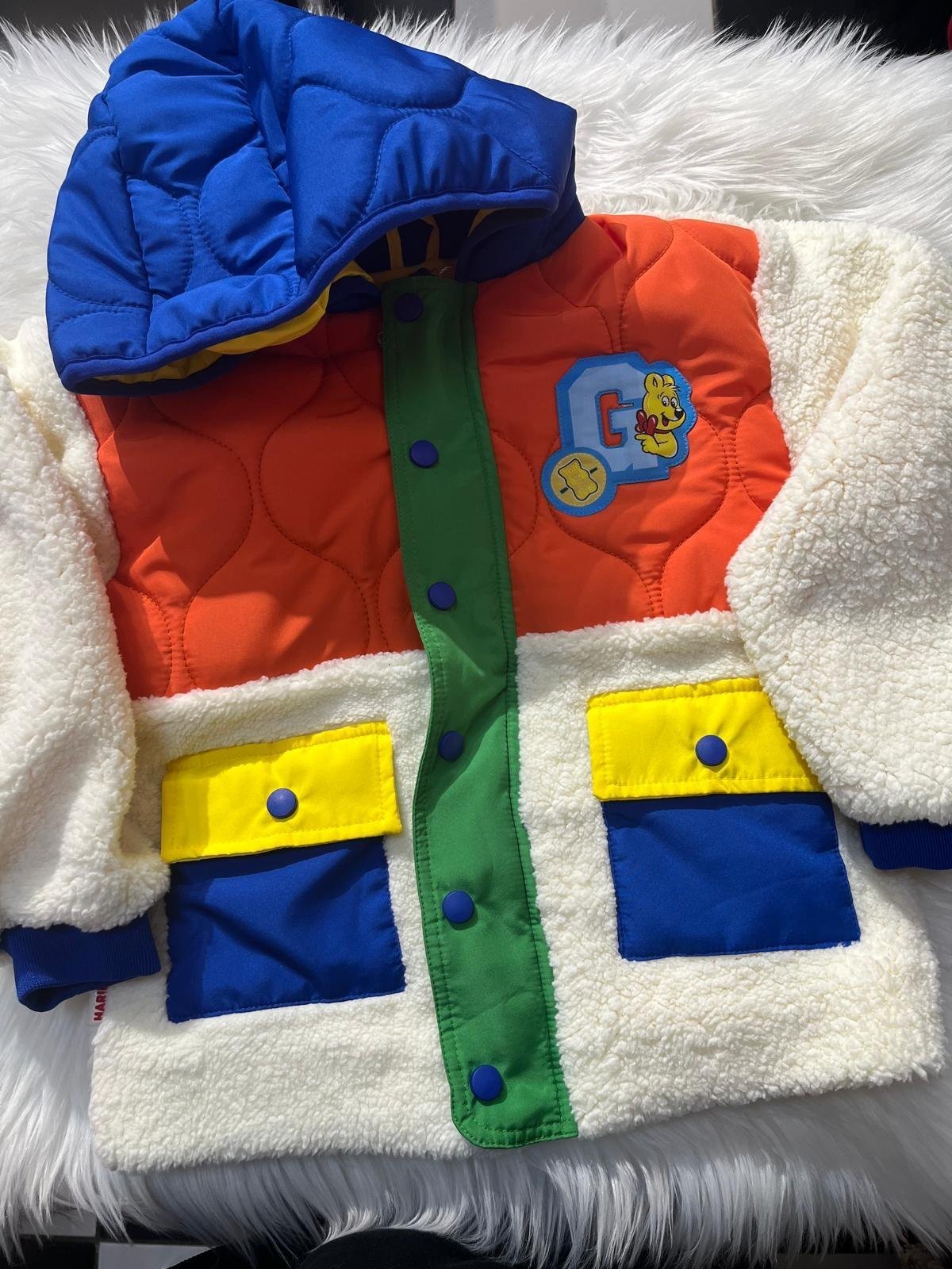 HARİBO MARKA LİSANSLI MAVİ BEJ PELUŞ MONT
