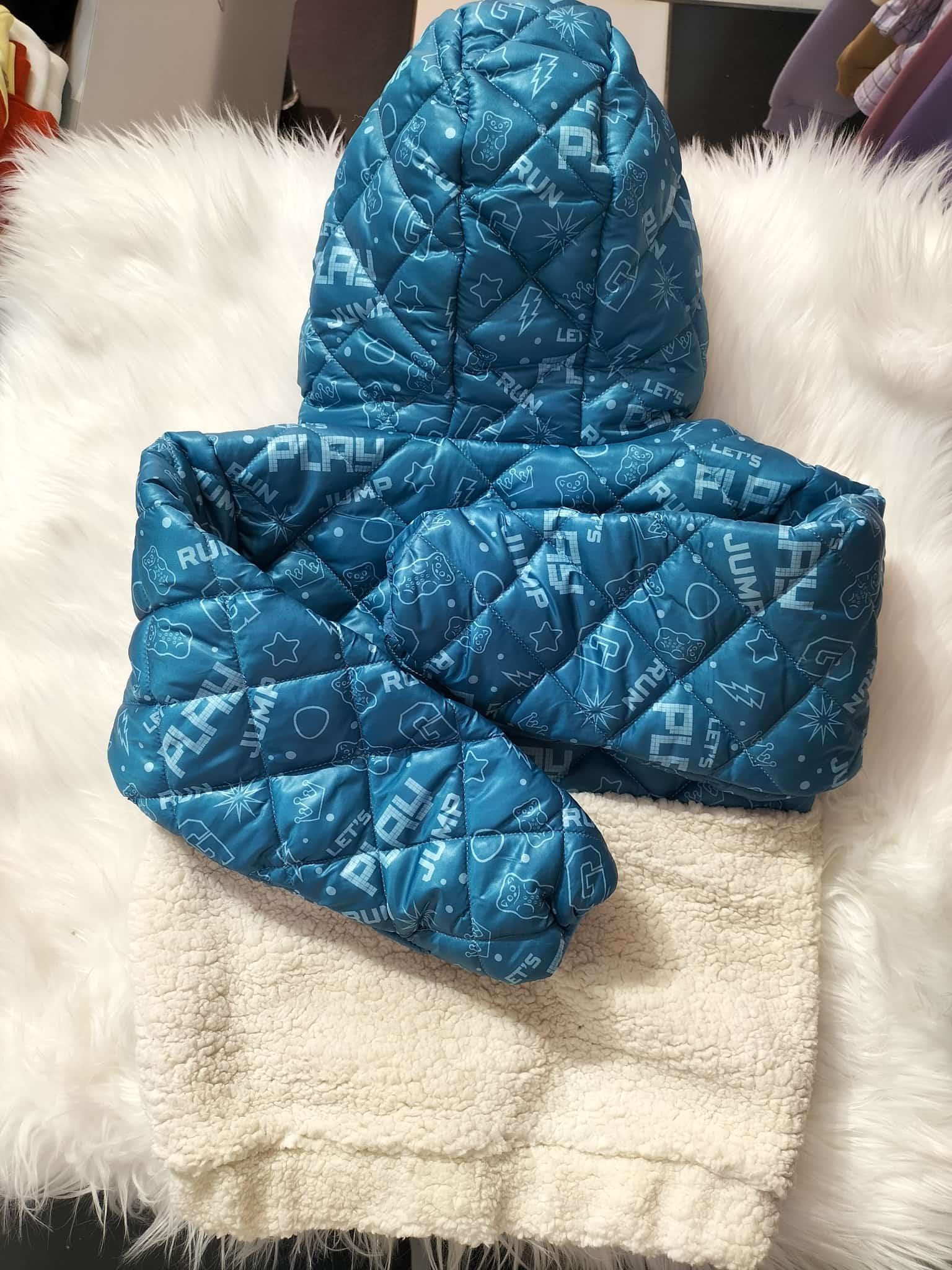HARİBO MARKA LİSANSLI MAVİ BEJ PELUŞ MONT