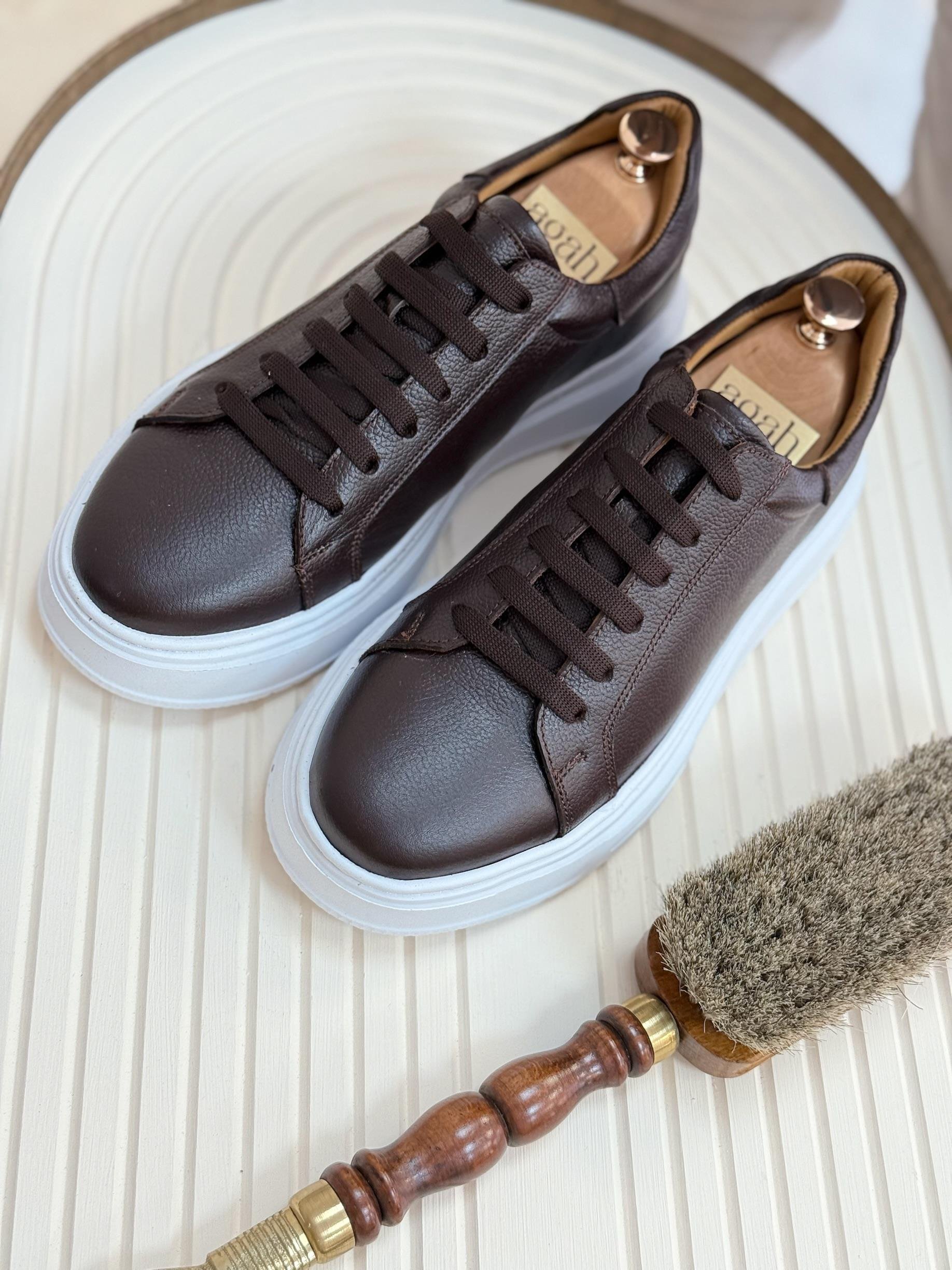 AGAH MODEL LOST ACI KAHVE SNEAKERS