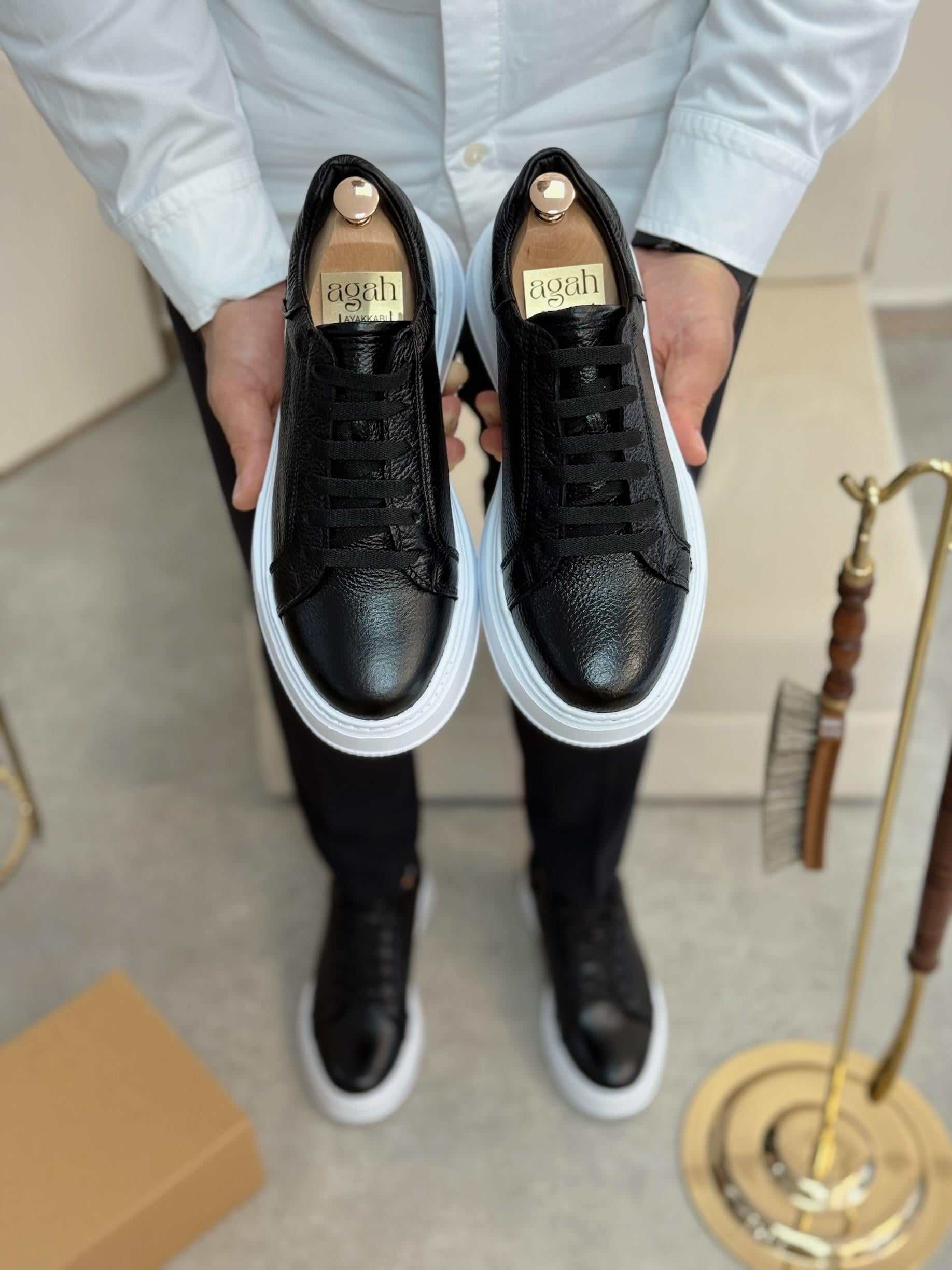 AGAH MODEL LOST SİYAH SNEAKERS