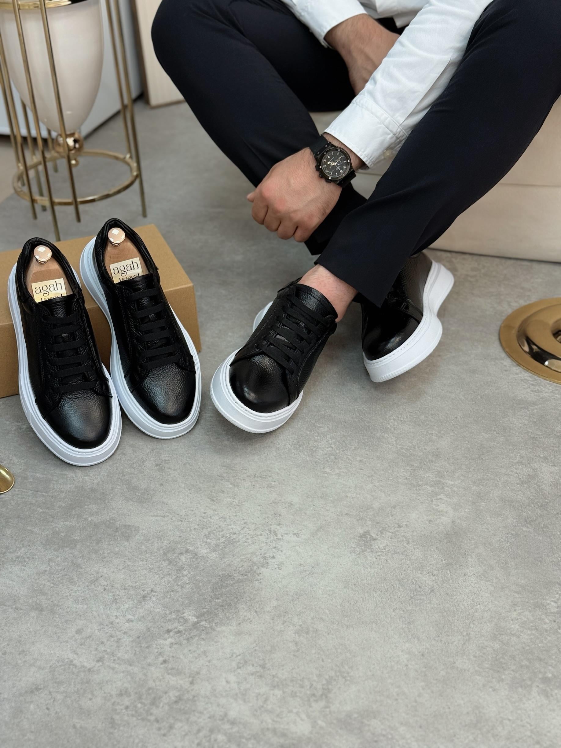 AGAH MODEL LOST SİYAH SNEAKERS