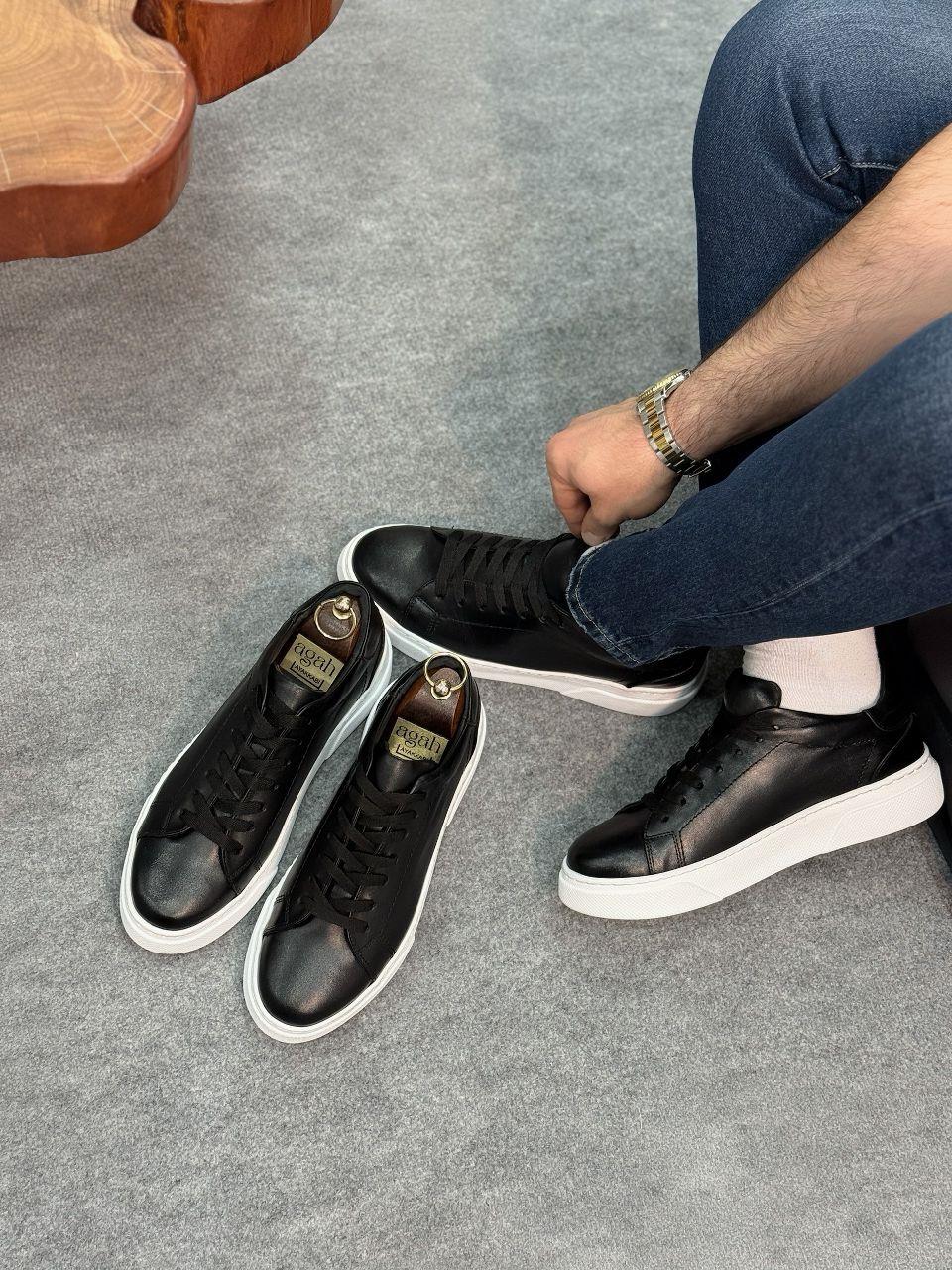 AGAH MODEL SİYAH SNEAKER