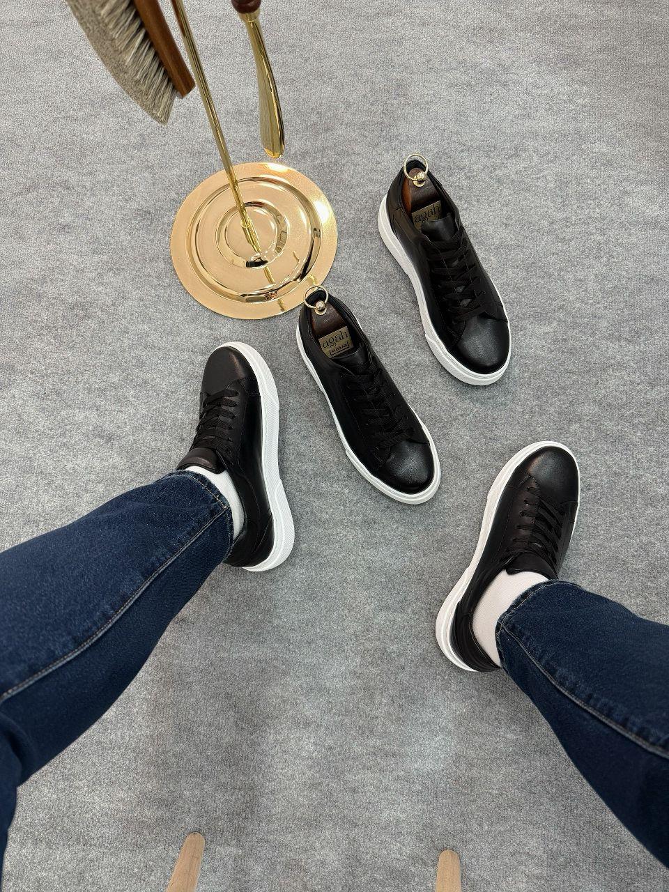 AGAH MODEL SİYAH SNEAKER