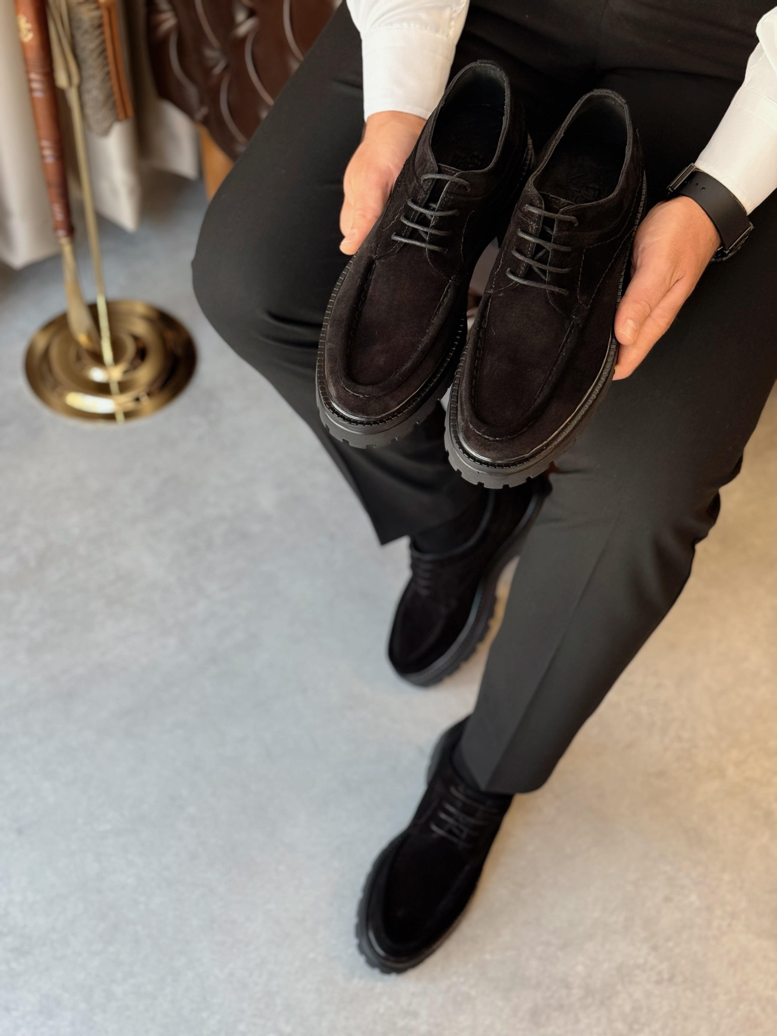 HAKİKİ DERİ İÇİ DIŞI AGAH MODEL MAX SİYAH CASUAL  AYAKKABI