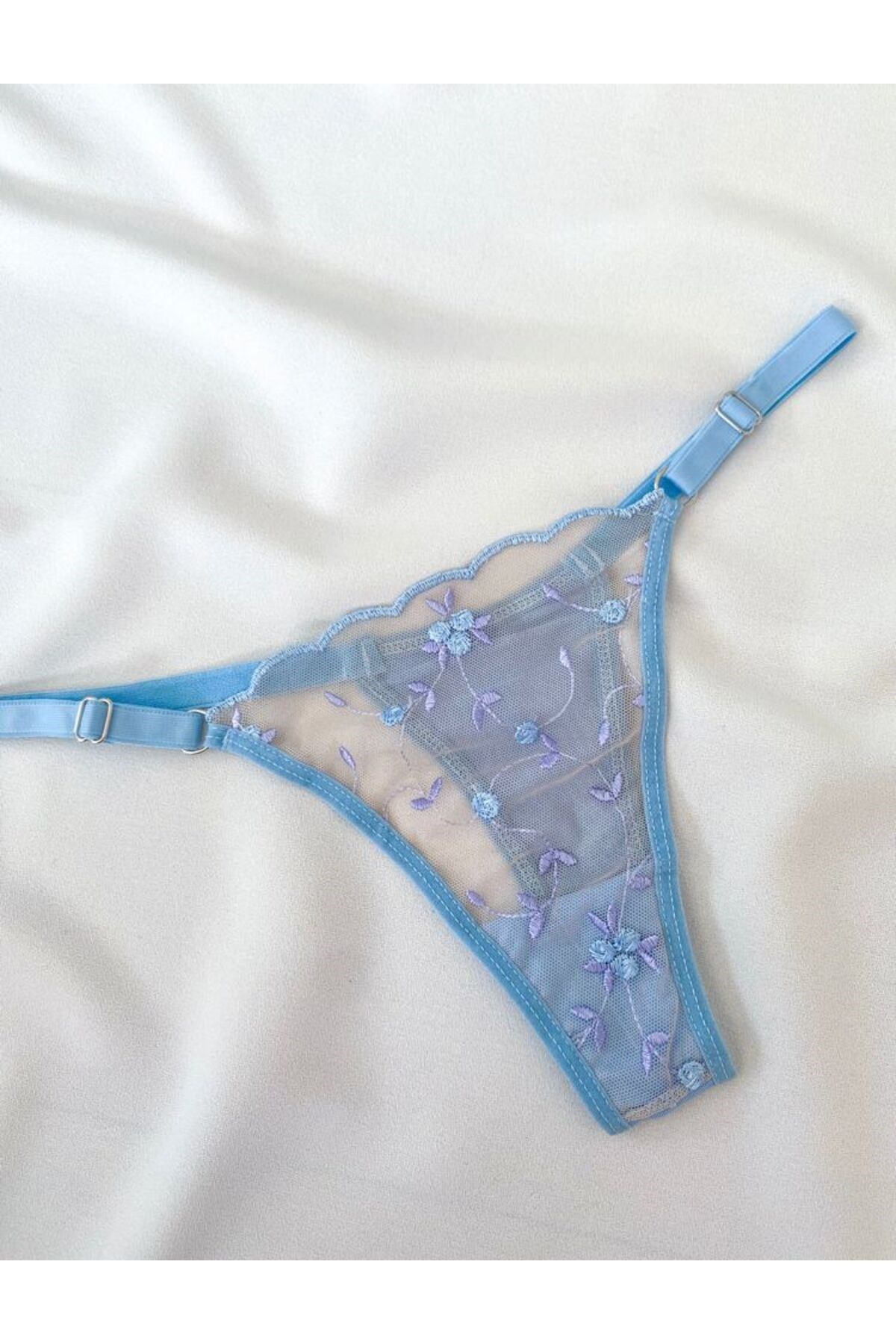 Flora Buz Mavisi Kadın Bralet Takım