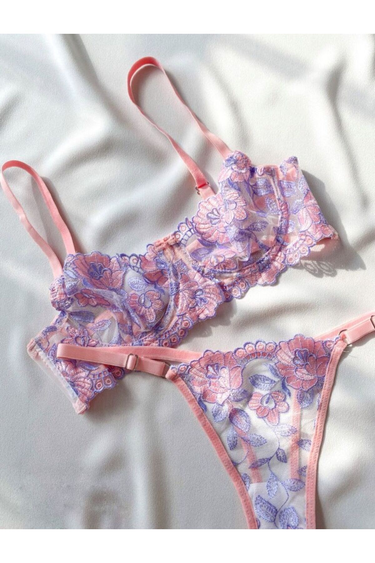 Kadın Olivia Lila Pudra Kadın Bralet Takım