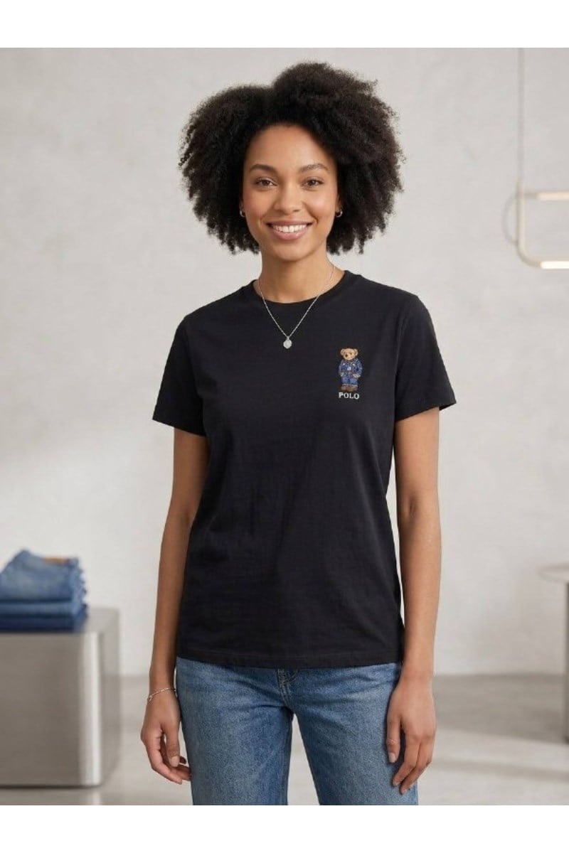 Polo Ayıcık Nakışlı TshirtKADIN T-SHİRT