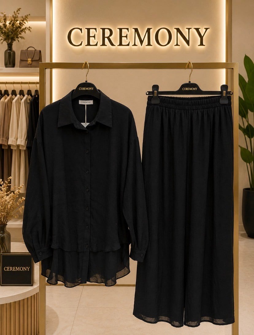 Ceremony Arkası Yırtmaçlı Takım