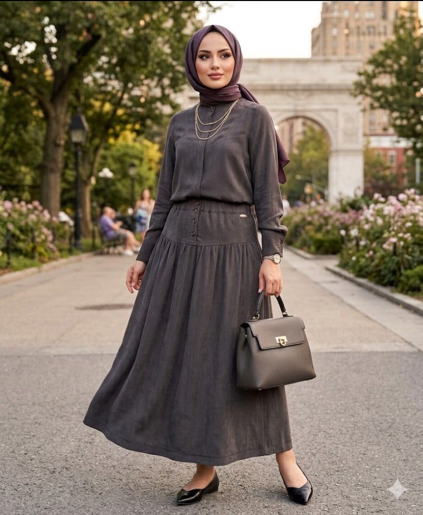 Missdalida Yakasız Kupra Gömlek