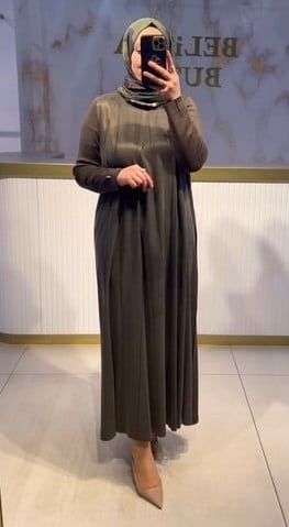 Missdalida Yün Detaylı Kupra Elbise