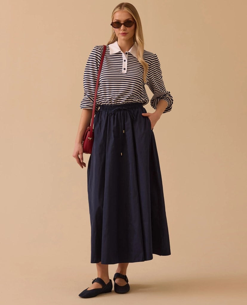 Seçil Beli Bağcıklı Elbise