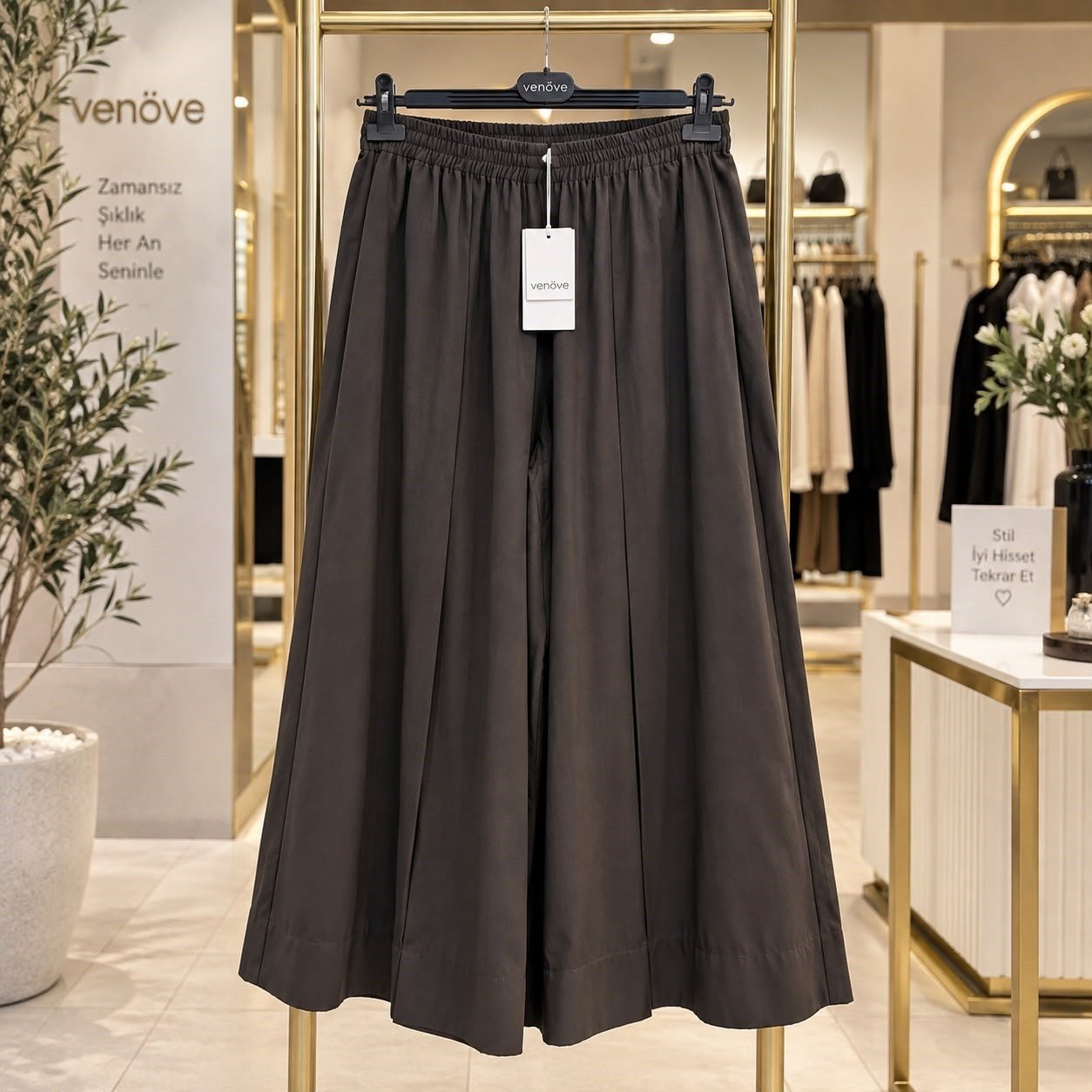 Venöve Soles Pantolon Kahve
