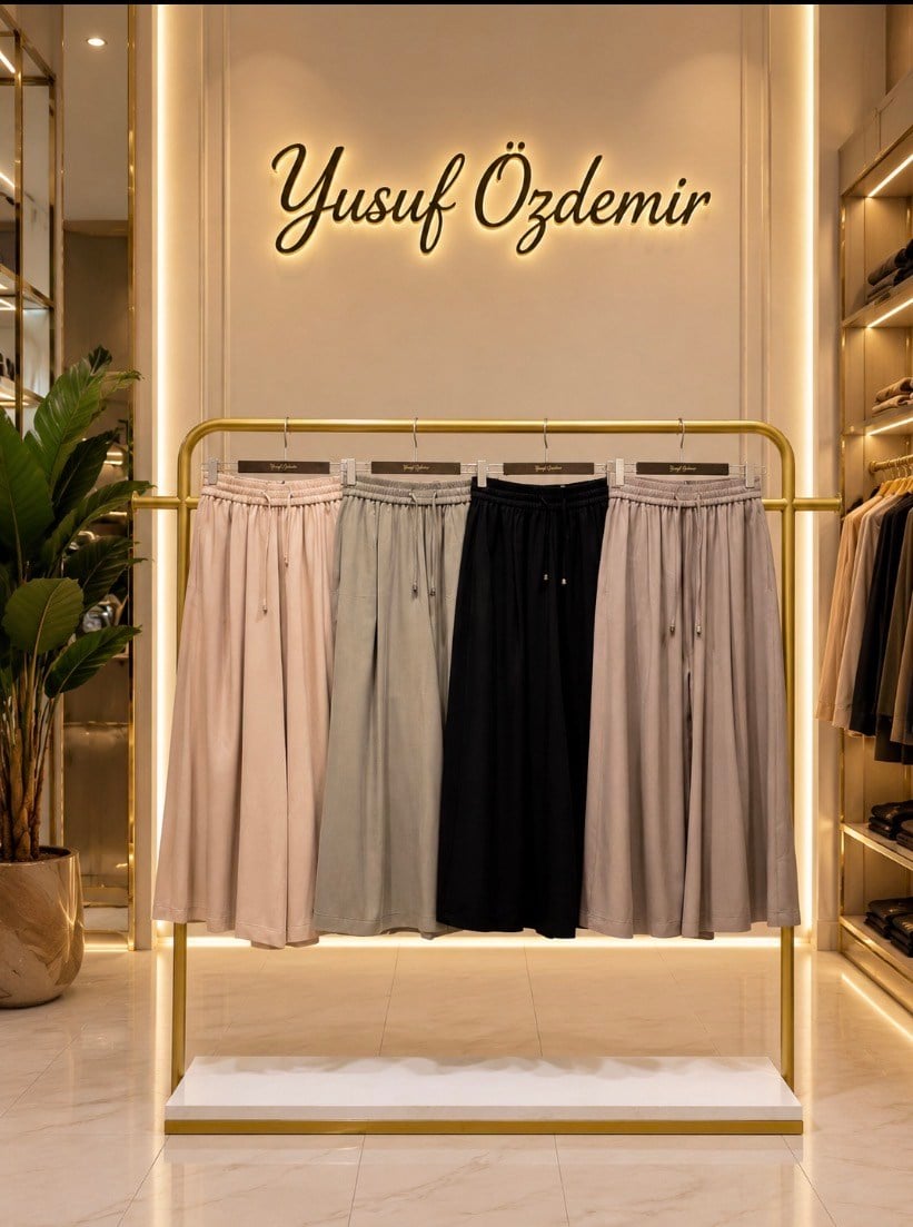 Yusuf Özdemir Tensel Pamuk Pantolon Etek