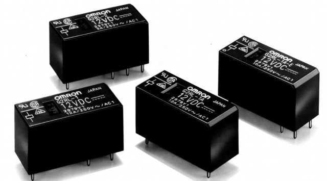 Röle DPDT 12V 8A THT