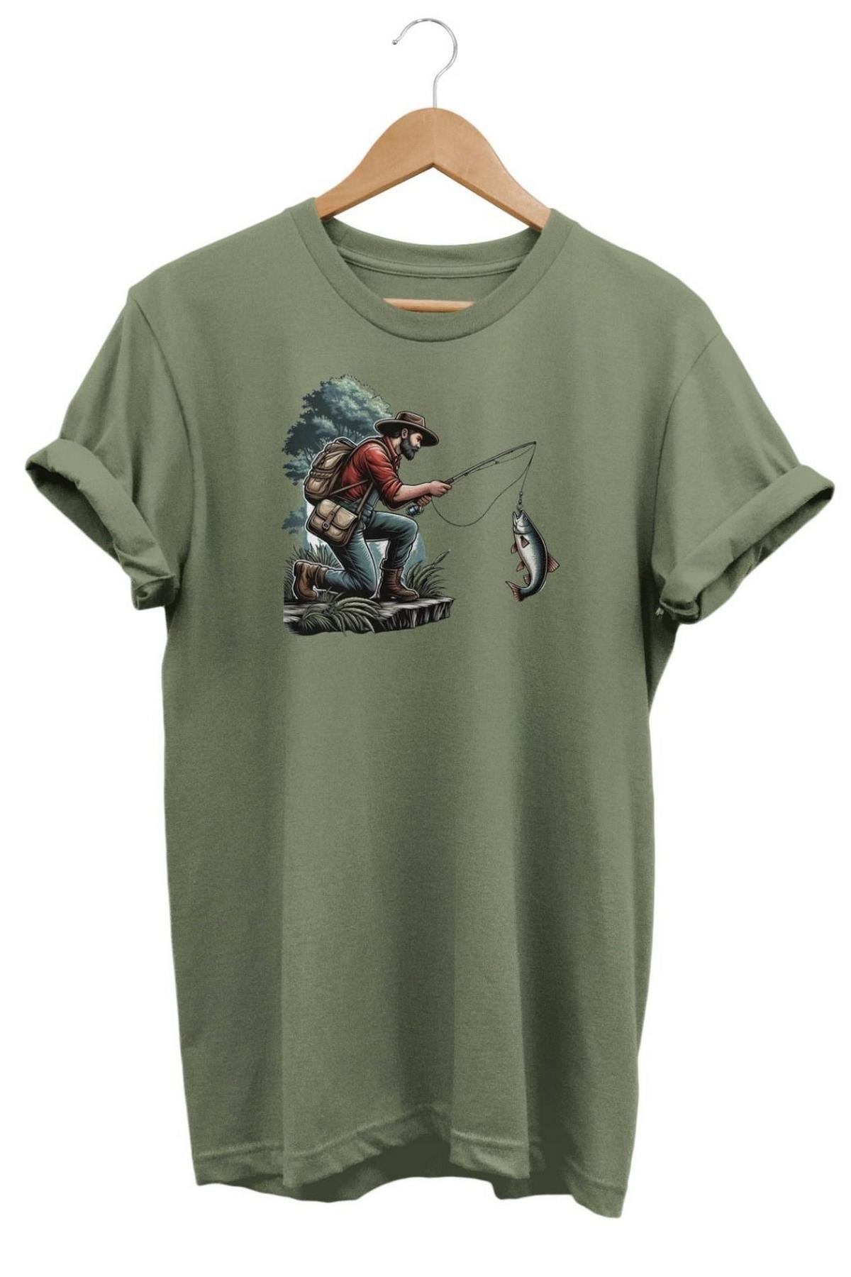 Widi Bounty Fisher Baskılı T-Shirt Haki