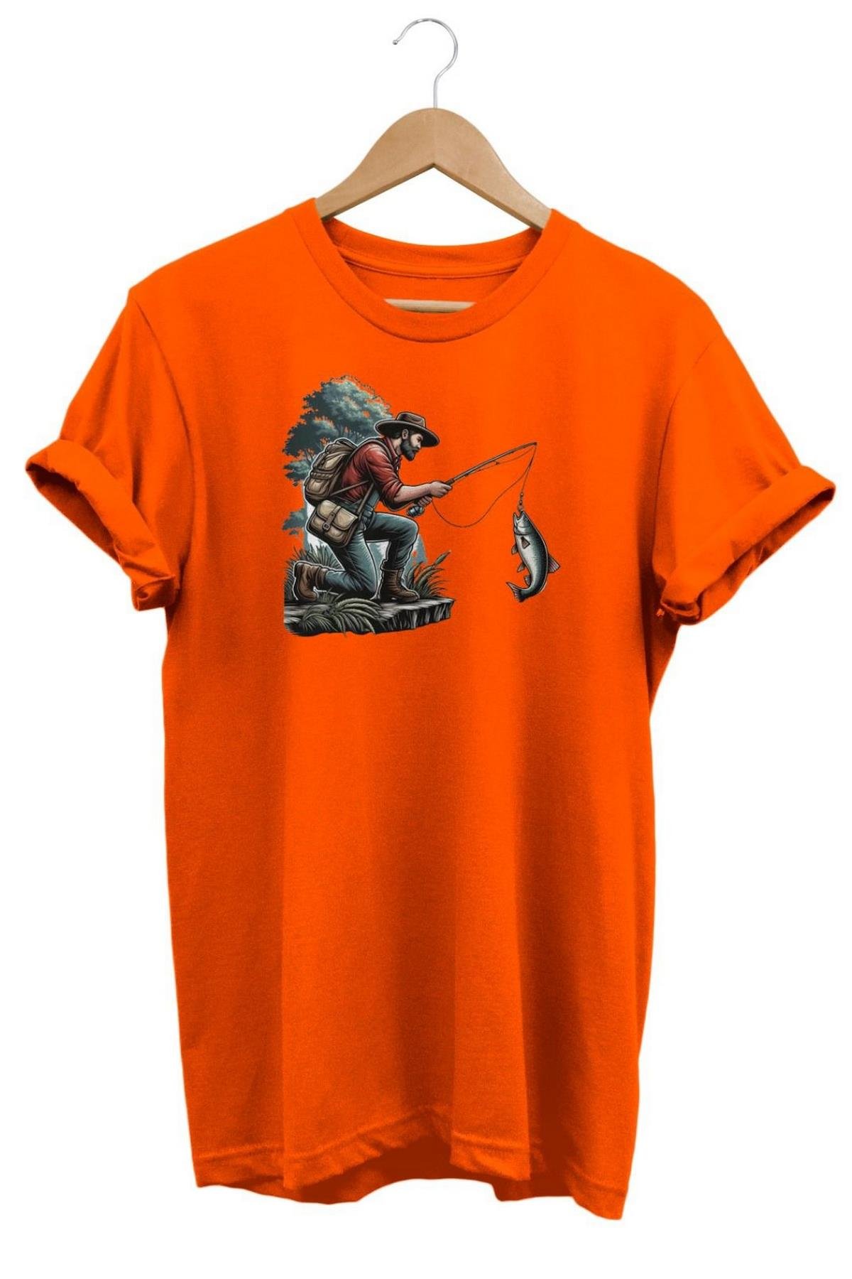 Widi Bounty Fisher Baskılı T-Shirt Turuncu