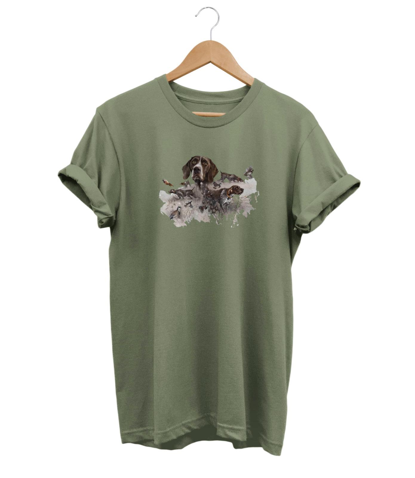 Widi Hunting Dogs Baskılı T-Shirt Haki