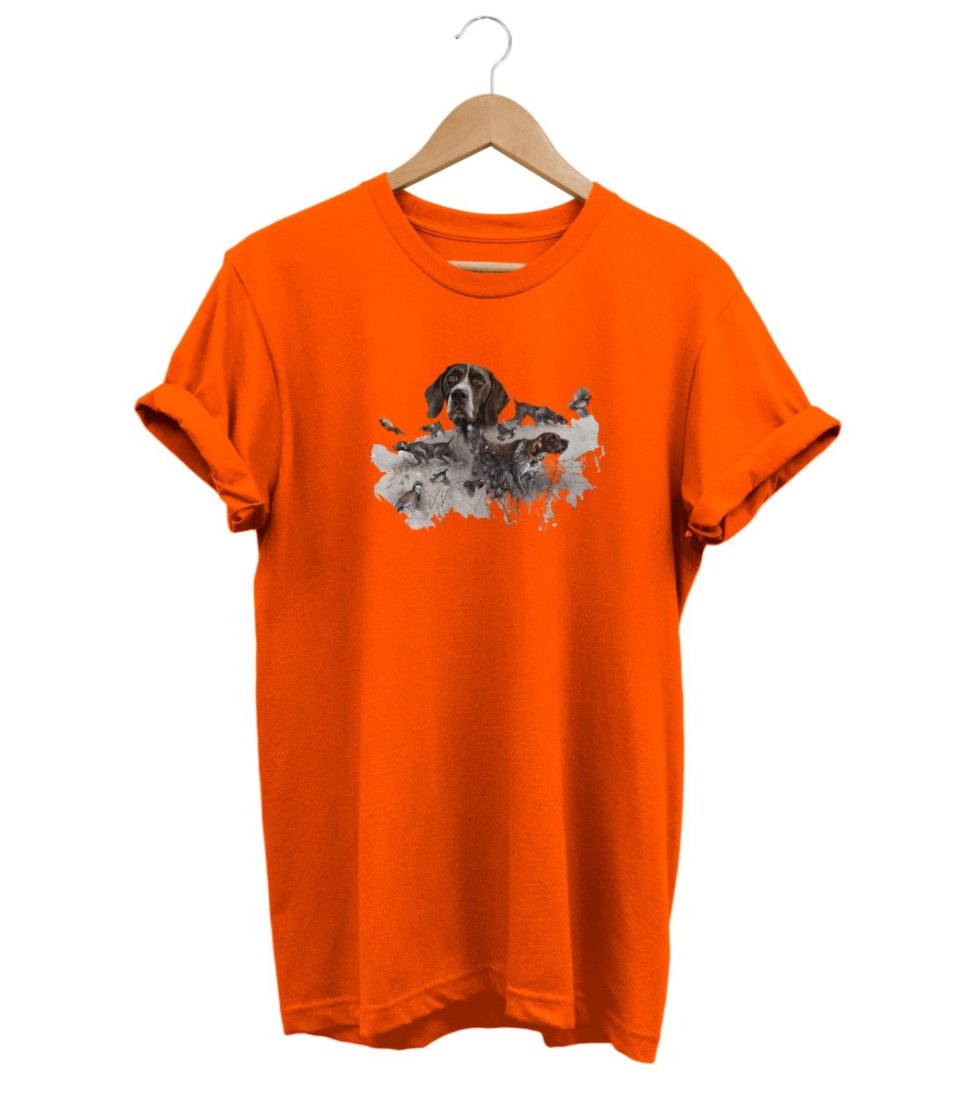 Widi Hunting Dogs Baskılı T-Shirt Turuncu