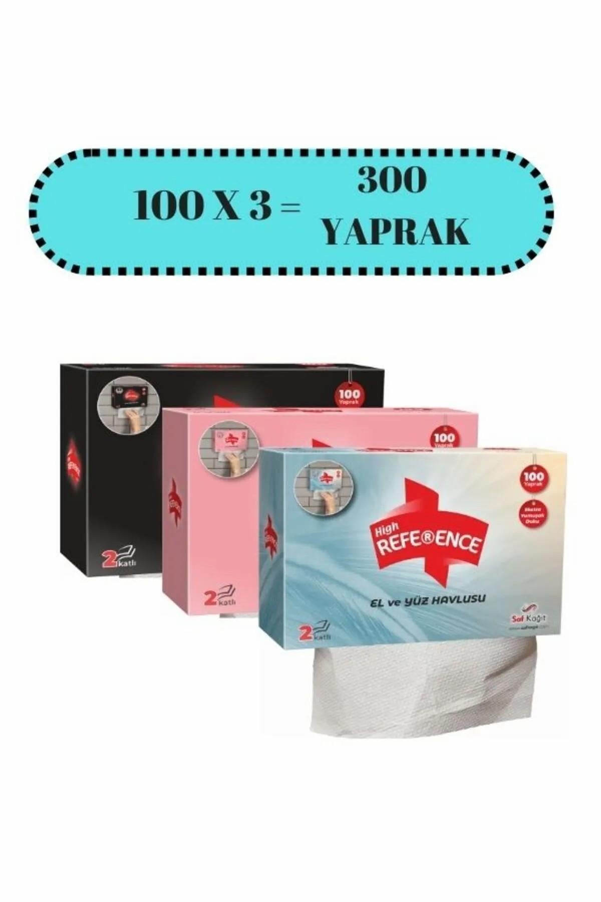 REFERENCE EL ve YÜZ HAVLUSU 2 KATLI 3X100 300 YAPR
