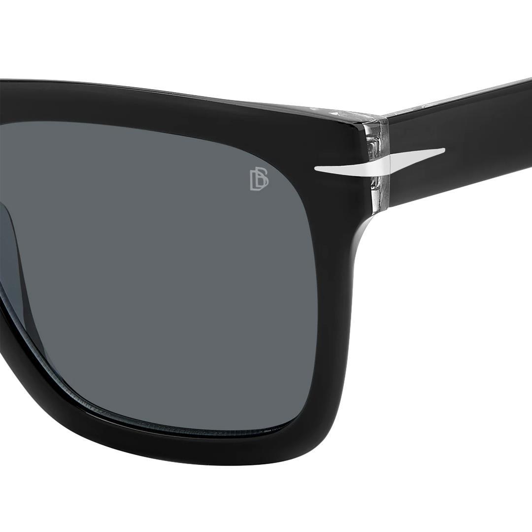 DAVID BECKHAM DB 7000/S FLAT 7C5 BLACK CRY CRYSTAL